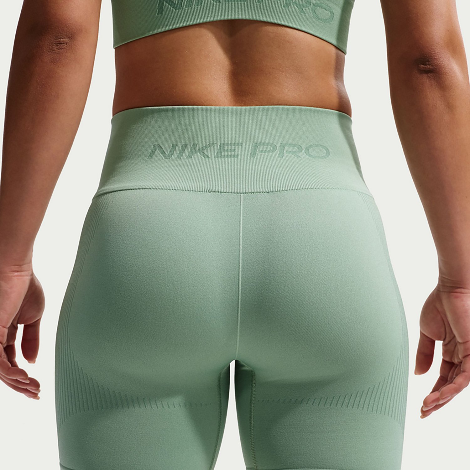Nike Women's Pro Seamless Dri-FIT High-Waisted Biker Shorts 5 in - view number 4