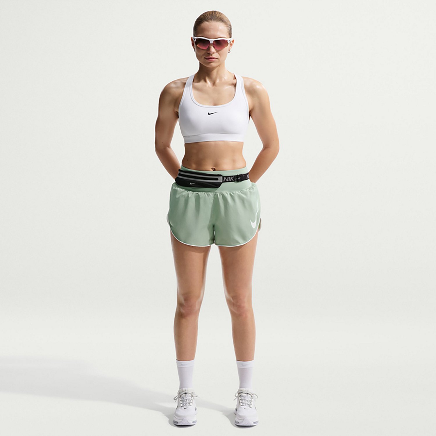 Nike Women's Tempo Swoosh Dri-FIT Mid-Rise Running Shorts 3 in