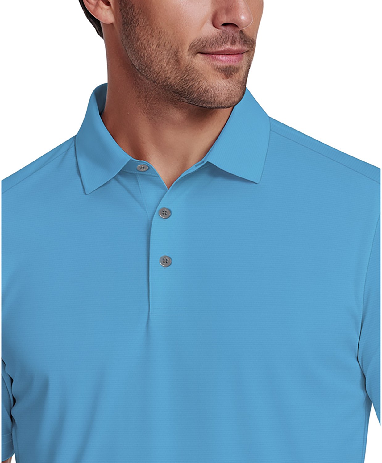 PGA TOUR Men's Solid Cooling Texture Polo Shirt - view number 3