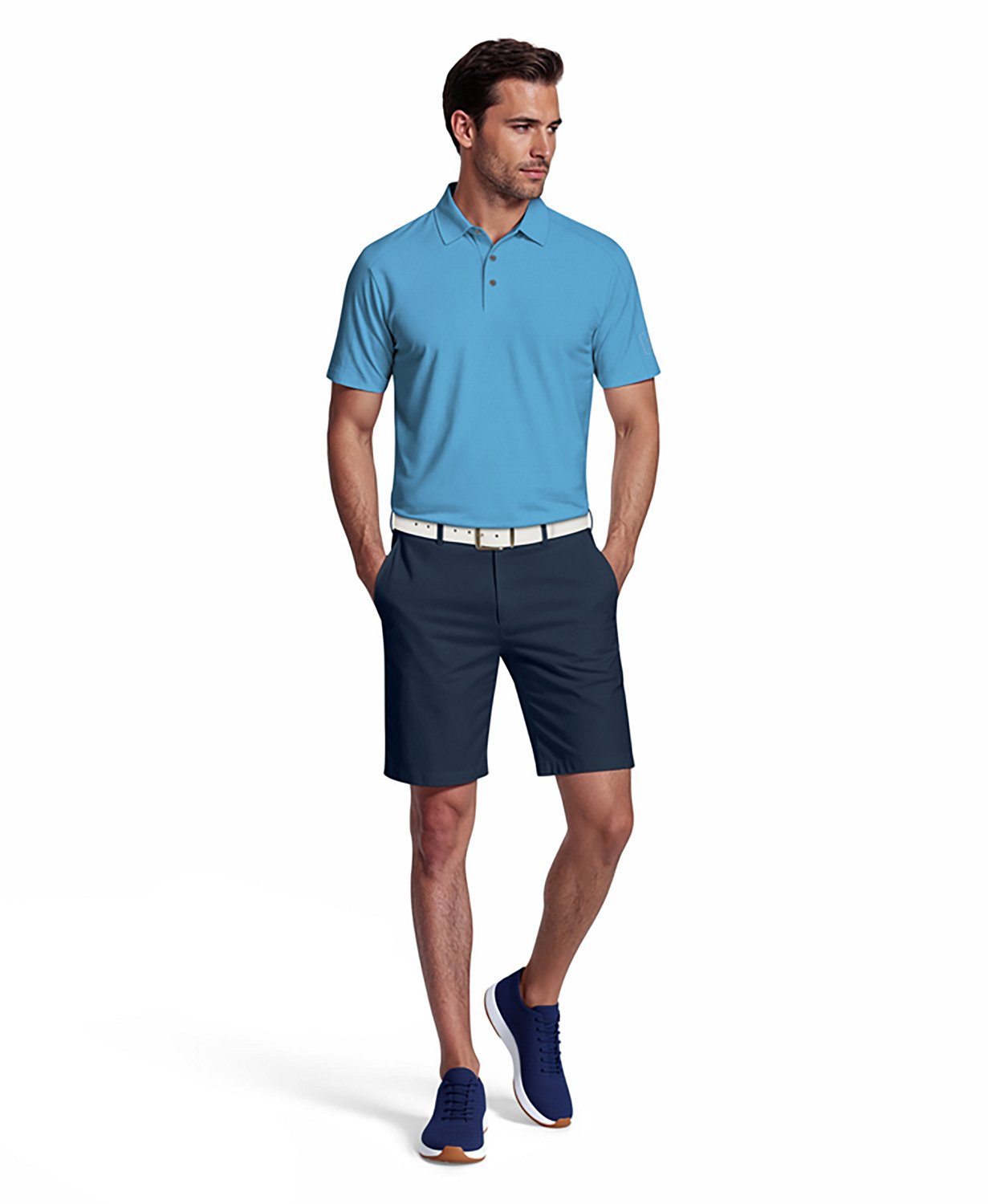 PGA TOUR Men's Solid Cooling Texture Polo Shirt - view number 4