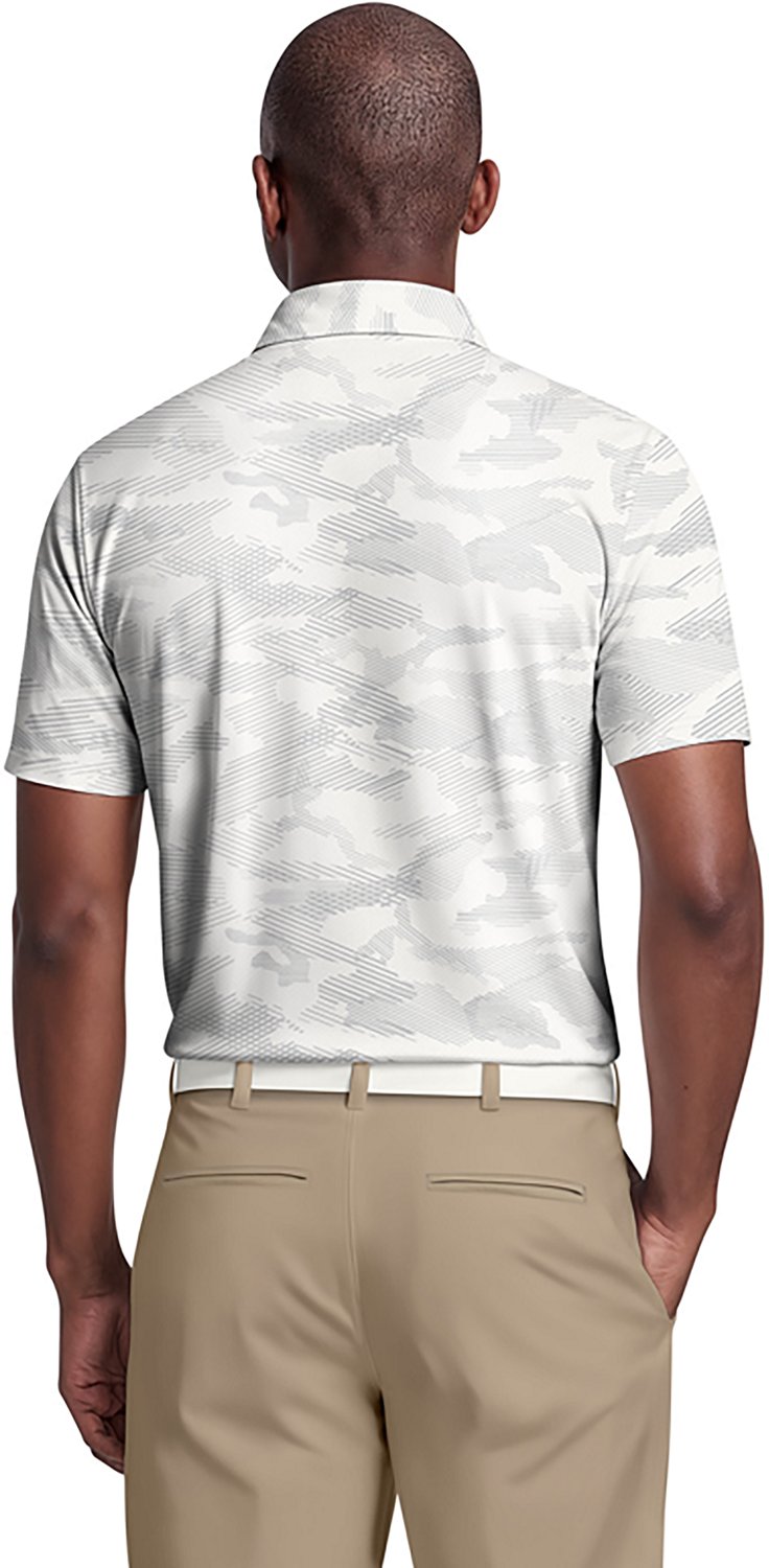 PGA Tour Men's Short Sleeve All Over Textured Camo Printed Polo - view number 2