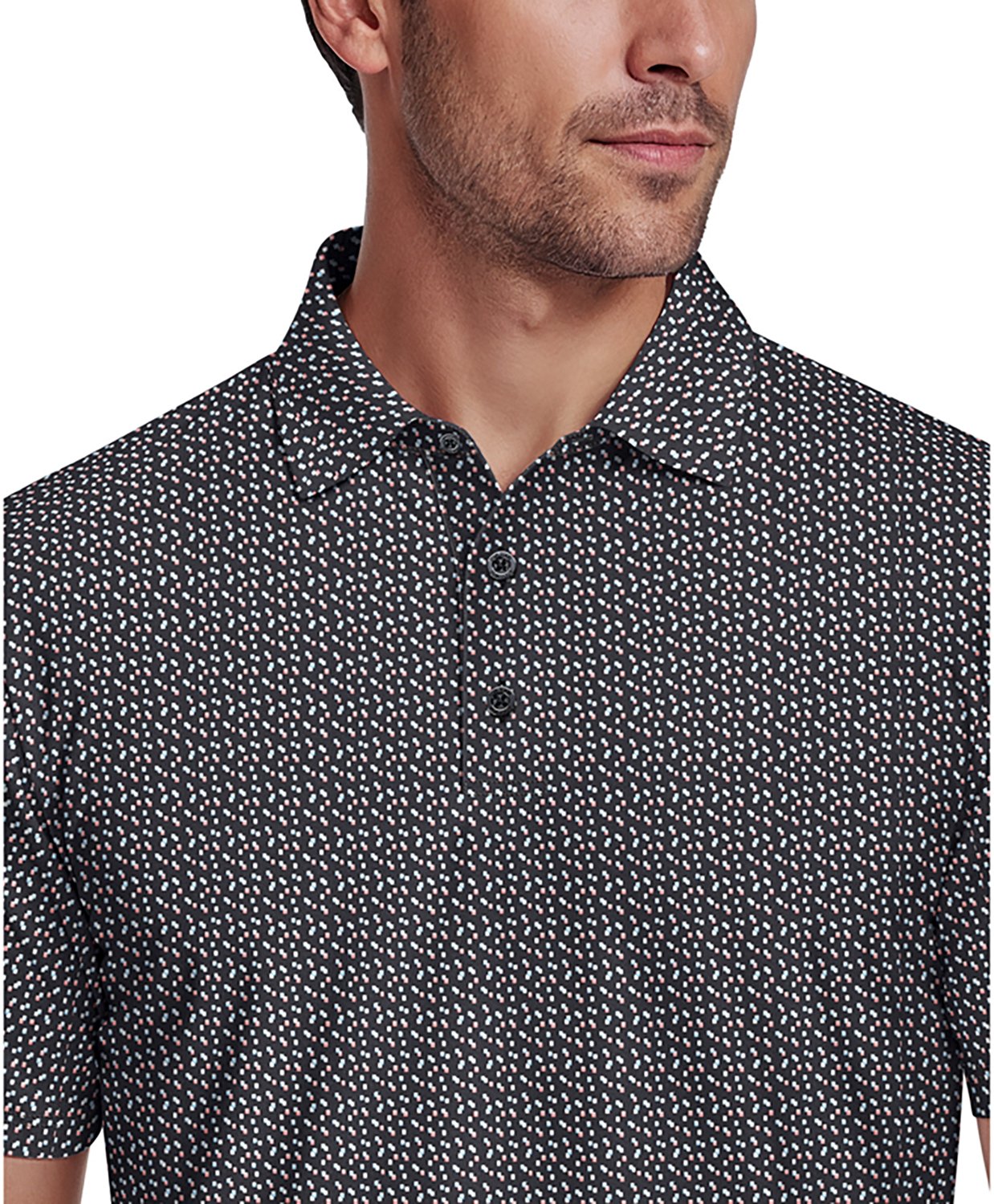 PGA Tour Men's Short Sleeve Confetti Geo Printed Polo - view number 3