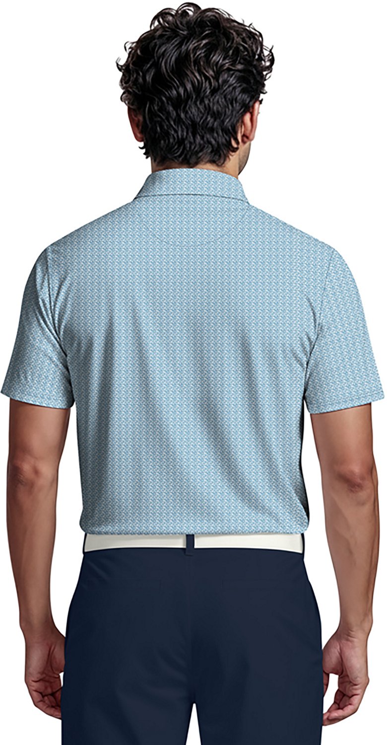 PGA Tour Men's Short Sleeve Golf Flag Geo Essential Printed Polo - view number 2