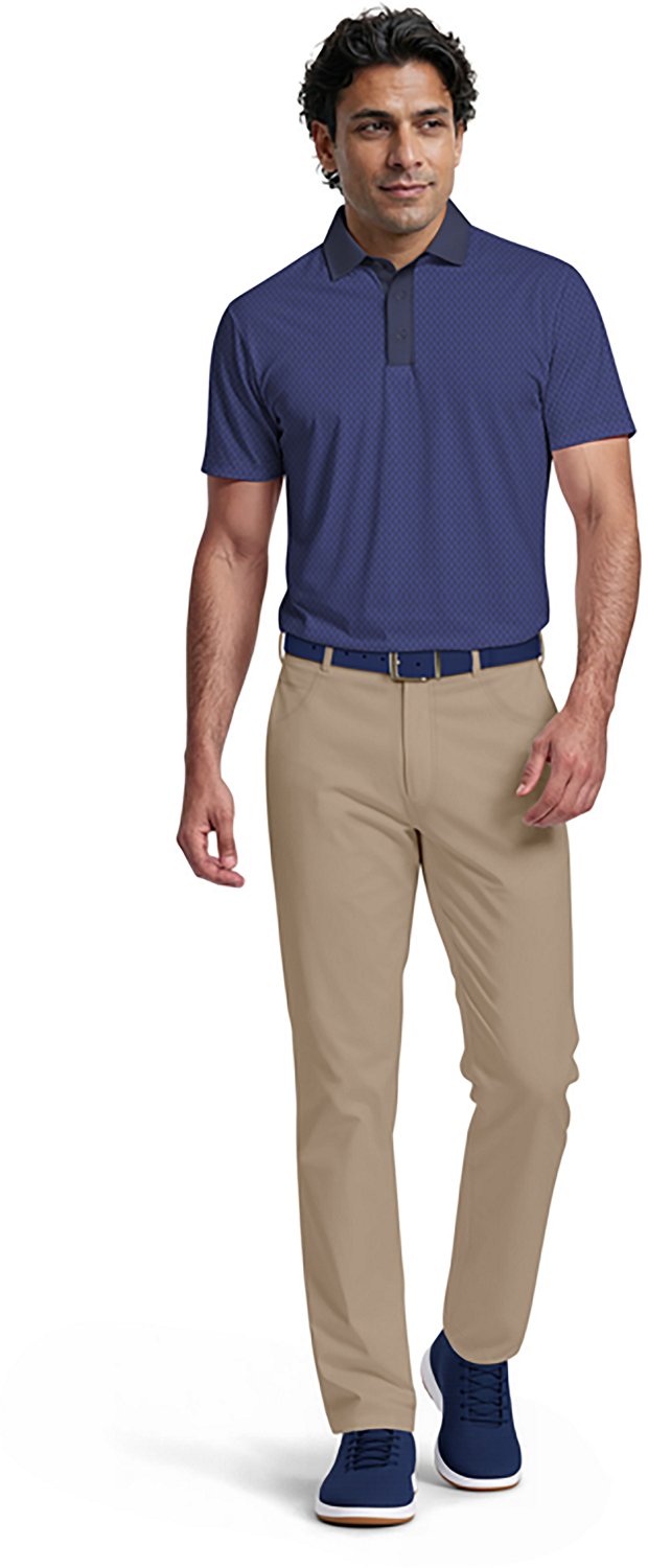 PGA Tour Men's Short Sleeve Novelty Geo Color Block Polo - view number 4