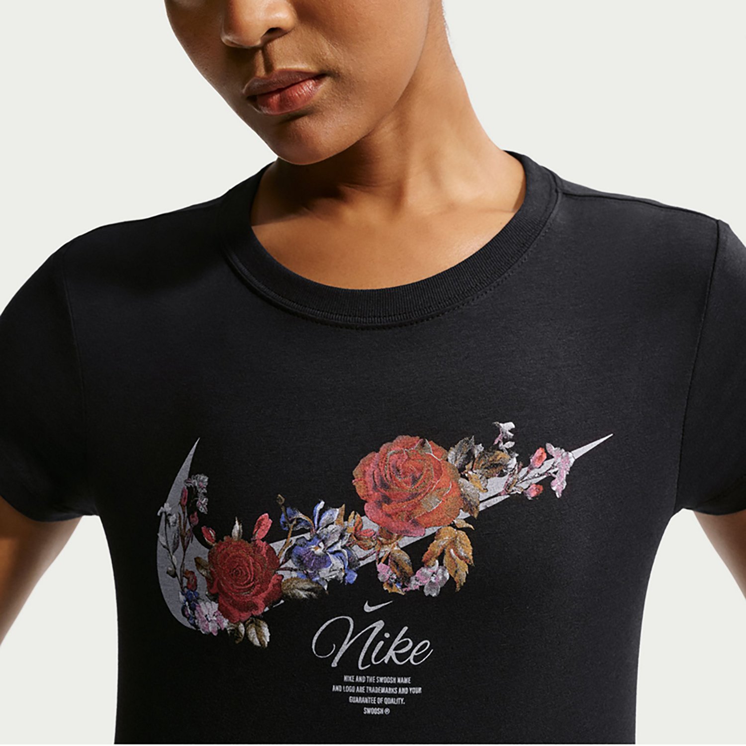 Nike Women's Sportswear Chill Knit Slim Cropped Graphic T-shirt - view number 3