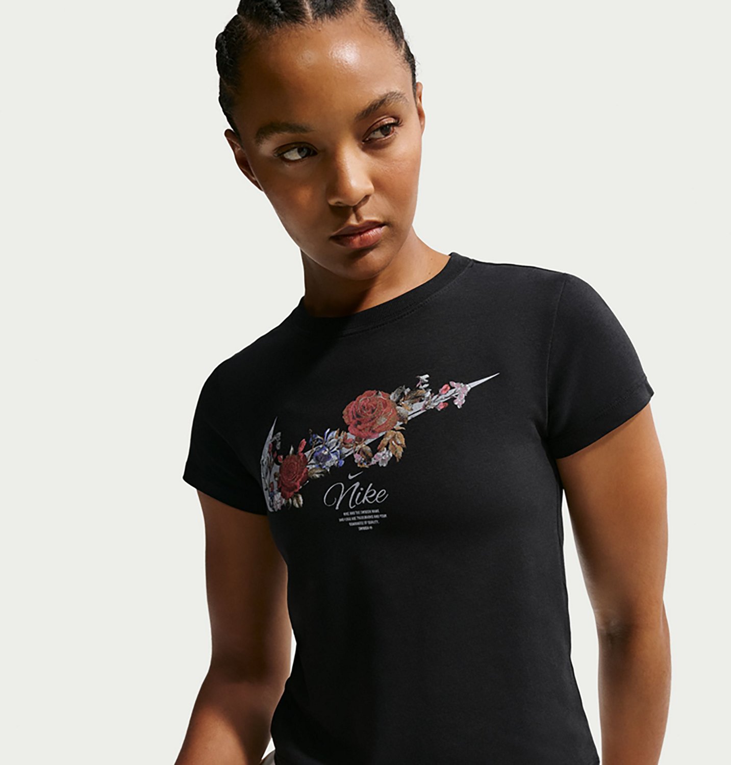 Nike Women's Sportswear Chill Knit Slim Cropped Graphic T-shirt - view number 5