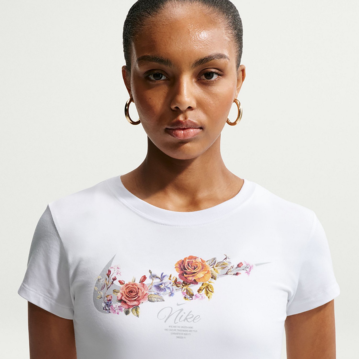Nike Women's Sportswear Chill Knit Slim Cropped Graphic T-shirt - view number 3