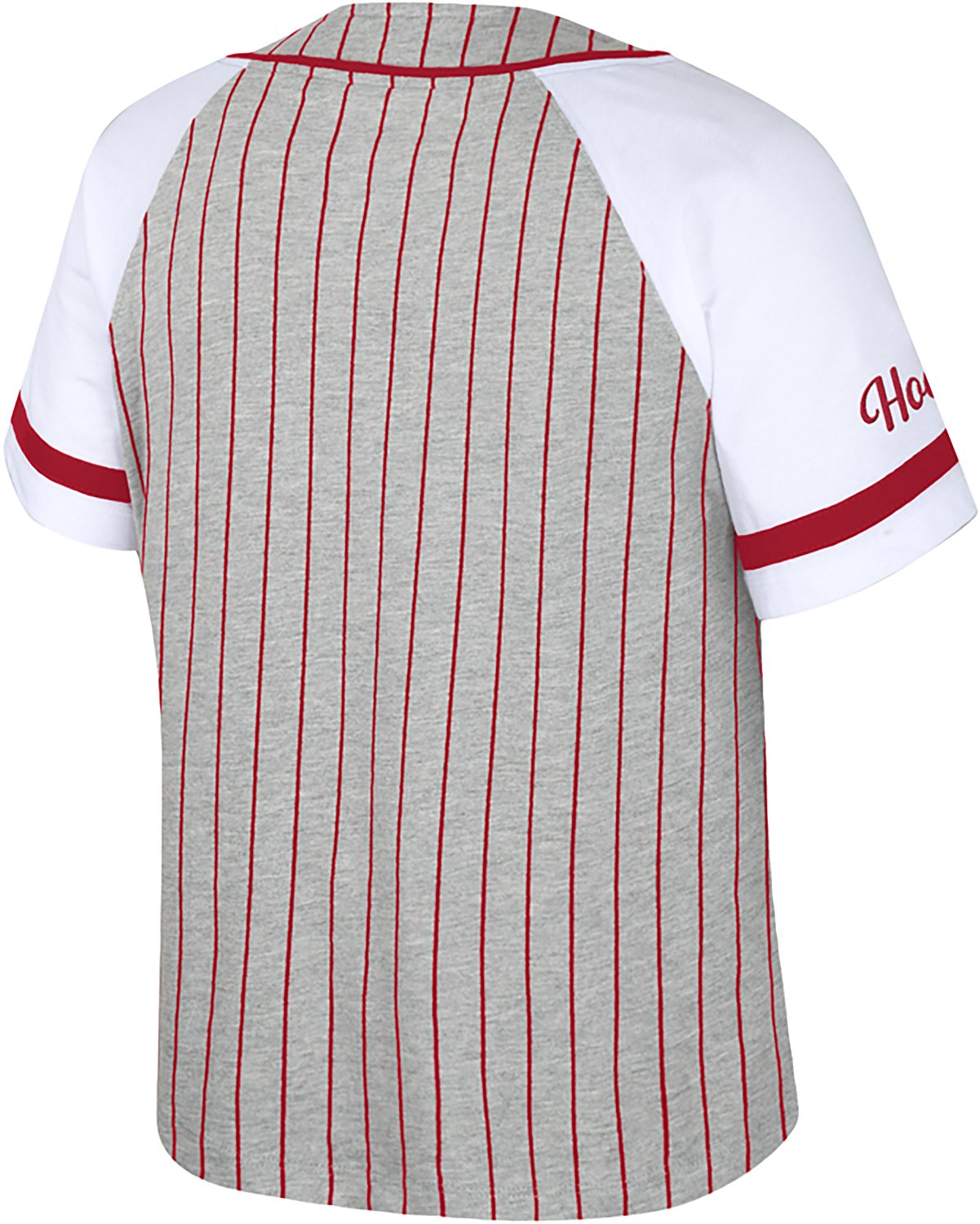 Colosseum Athletics Women's Indiana University This Feeling Baseball Stripe Knit Top - view number 2