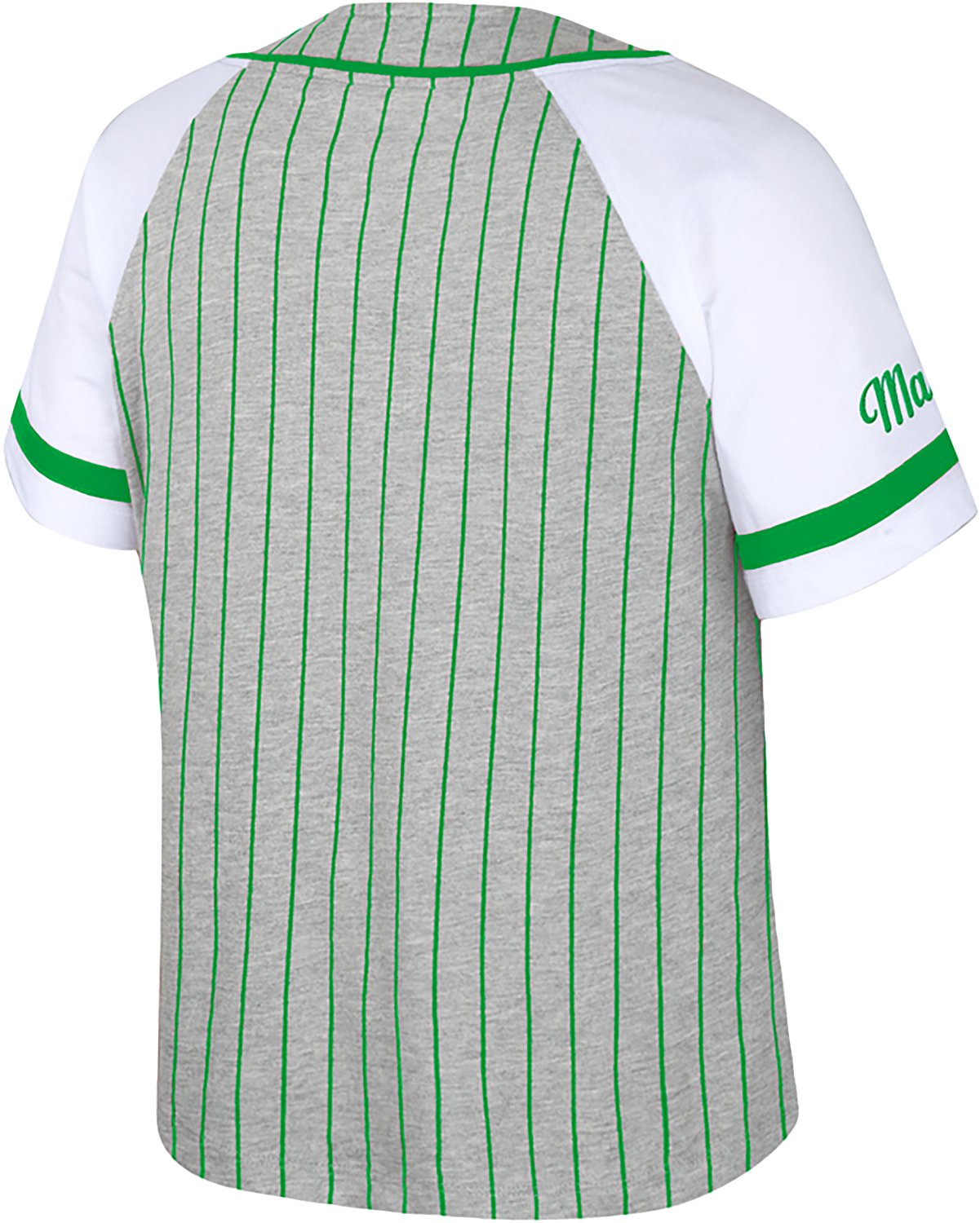 Colosseum Athletics Women's Marshall University This Feeling Baseball Stripe Knit Top - view number 2