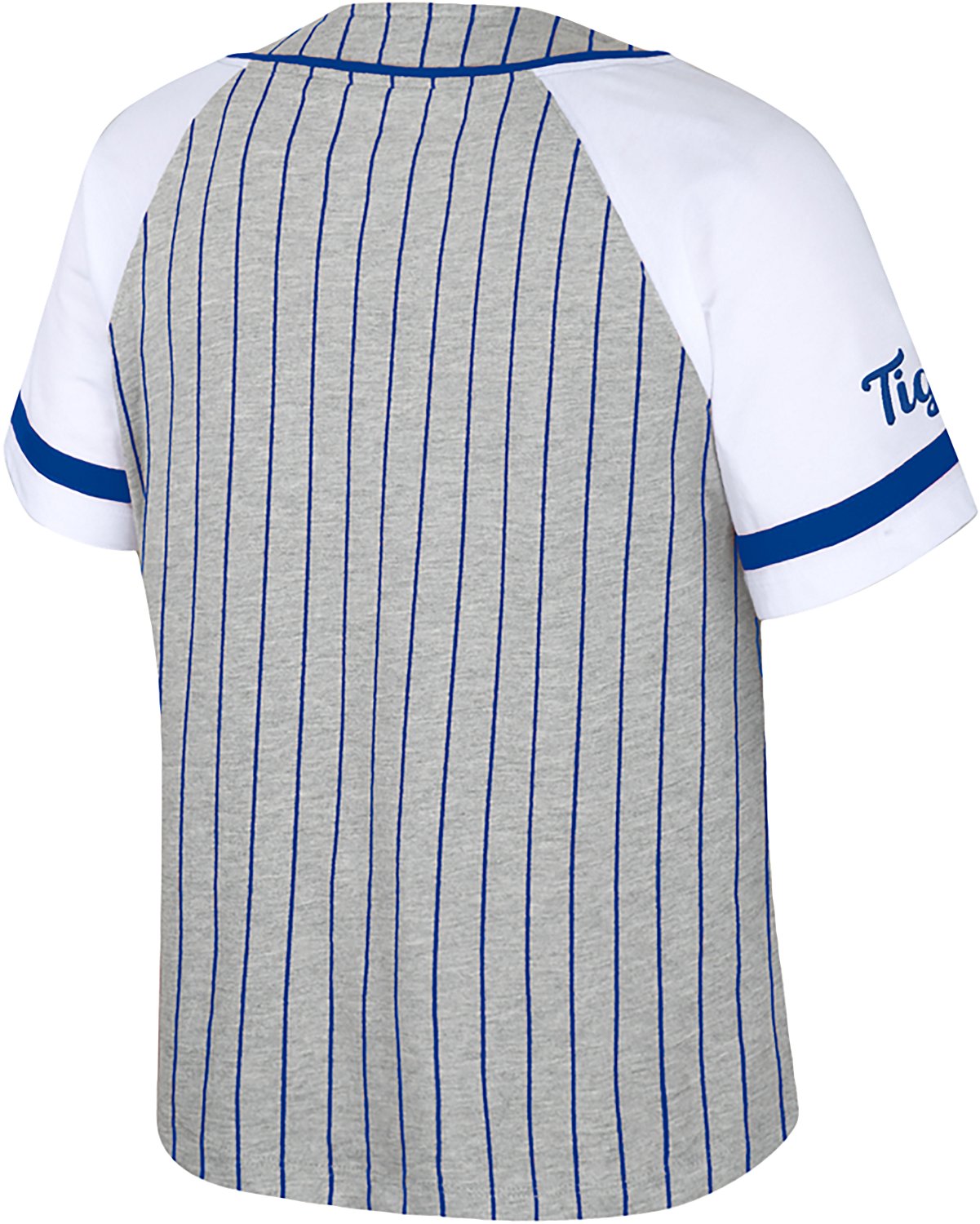 Colosseum Athletics Women's University of Memphis This Feeling Baseball Stripe Knit Top - view number 2