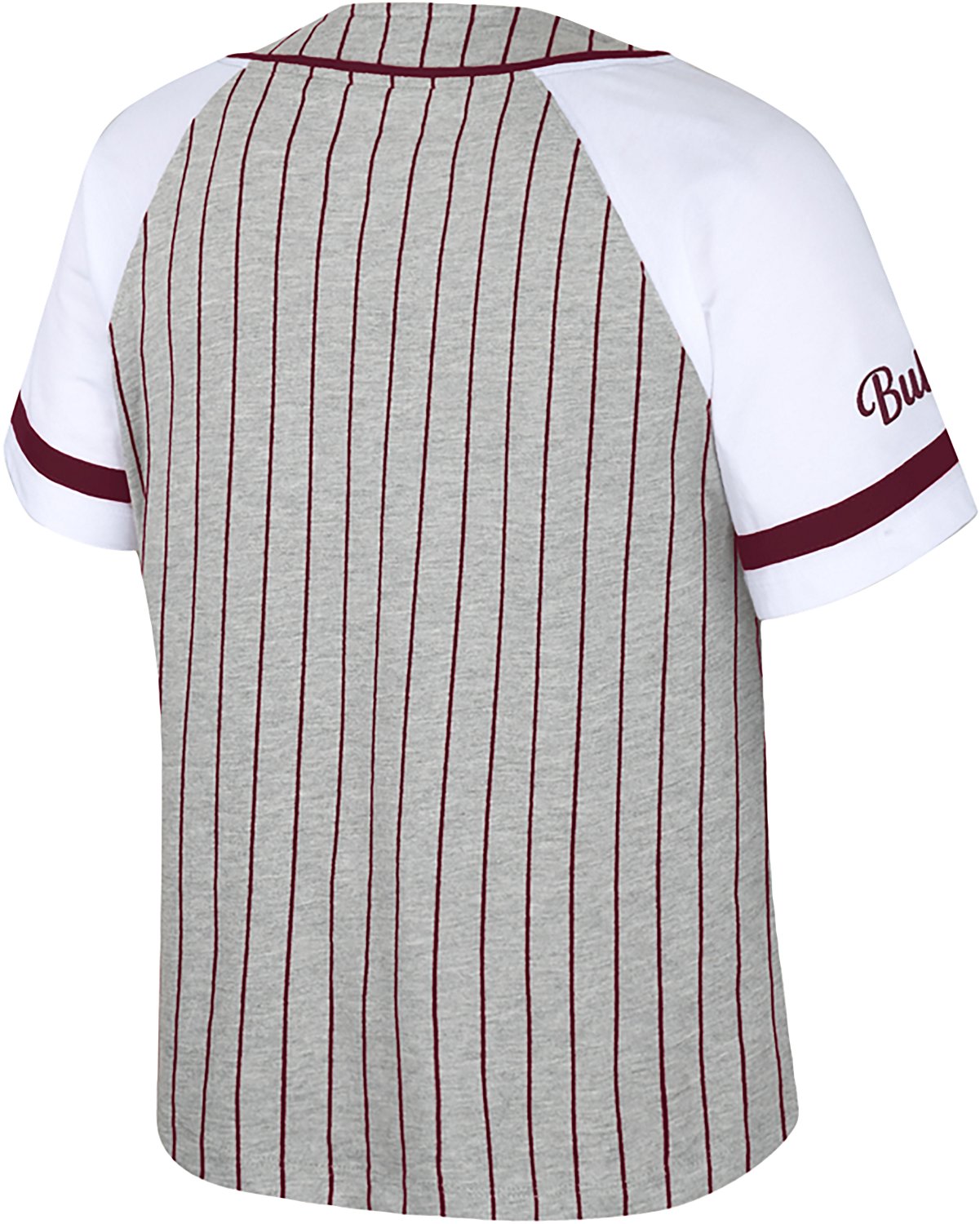 Colosseum Athletics Women's Mississippi State University This Feeling Baseball Stripe Knit Top - view number 2
