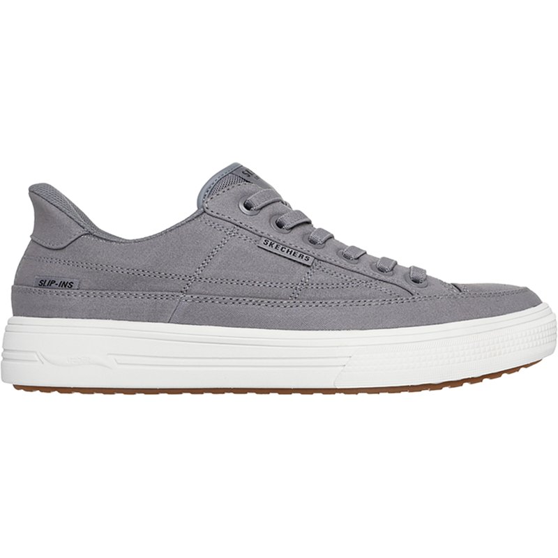 Skechers Men's Slip-ins: Arch Fit Arcade - See Ya There Sneaker | Size 13.0 | Gray | Vegan | Machine Washable