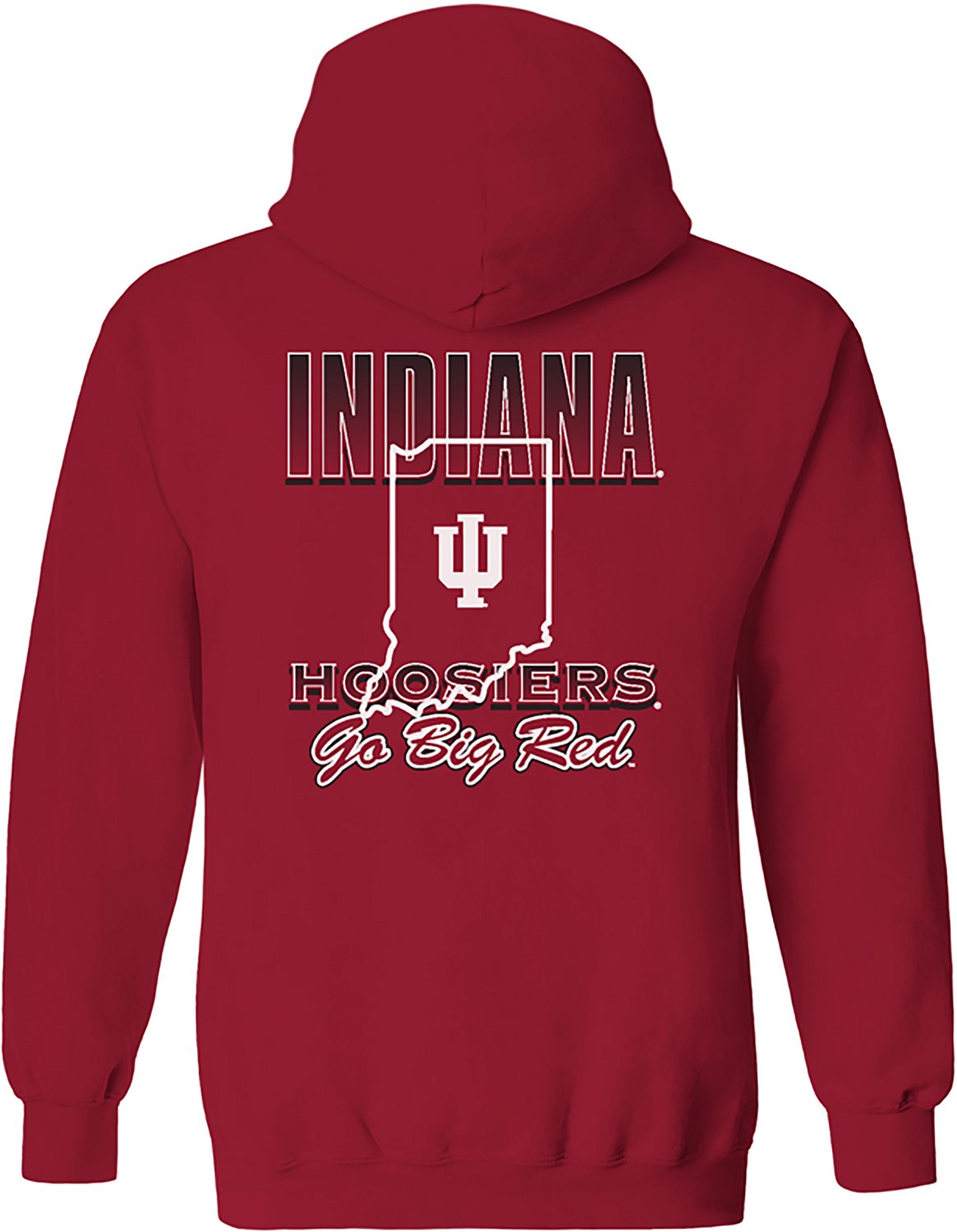 The Victory Men's Indiana University Go Big Red State DS Fleece Hoodie - view number 4