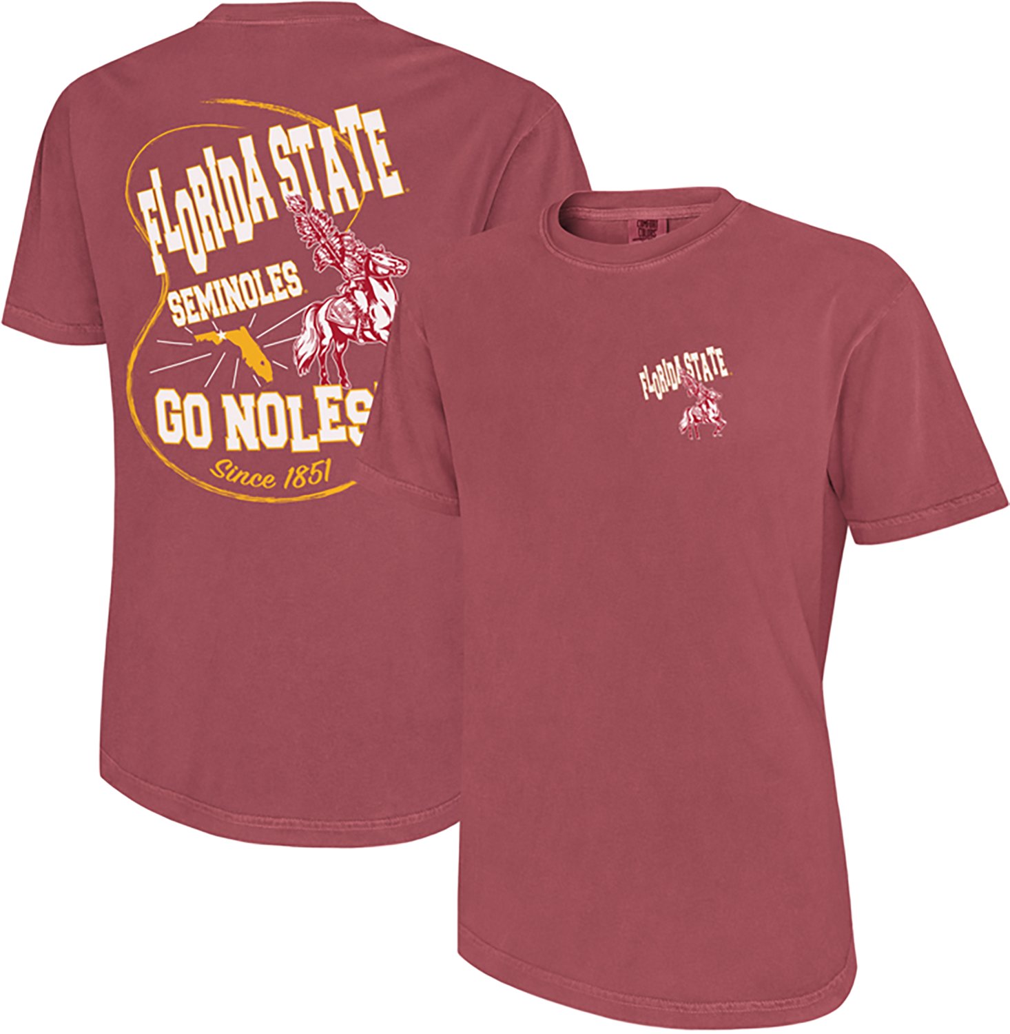The Victory Men's Florida State University Mascot Loop Comfort Colors Graphic T-shirt