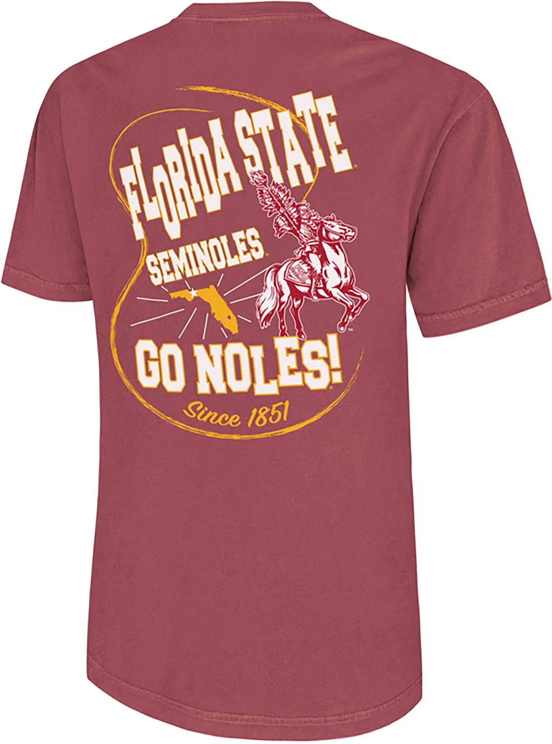 The Victory Men's Florida State University Mascot Loop Comfort Colors Graphic T-shirt - view number 3
