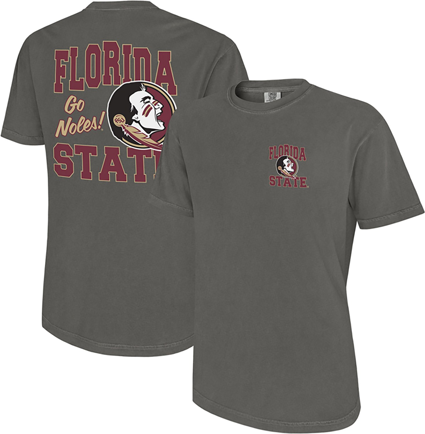 The Victory Men's Florida State University Go Noles Mascot Comfort Colors Graphic T-shirt