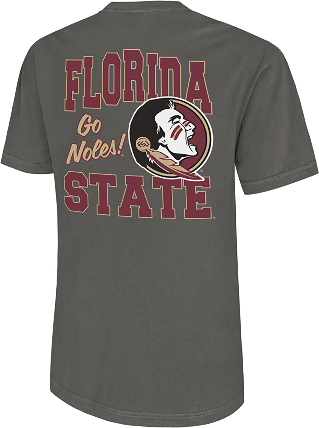 The Victory Men's Florida State University Go Noles Mascot Comfort Colors Graphic T-shirt - view number 3