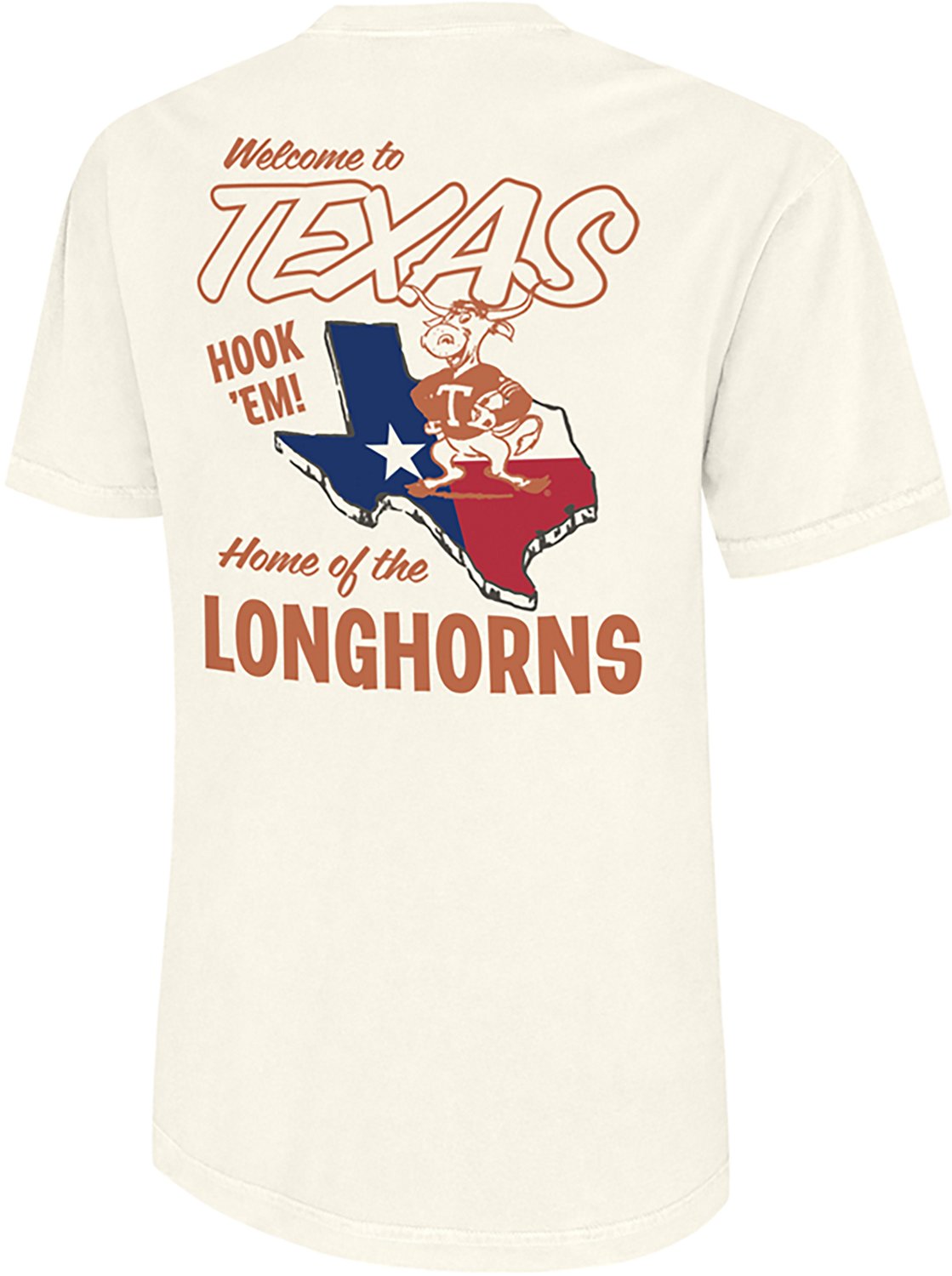The Victory Men's University of Texas Welcome to Texas Comfort Colors Graphic T-shirt - view number 3
