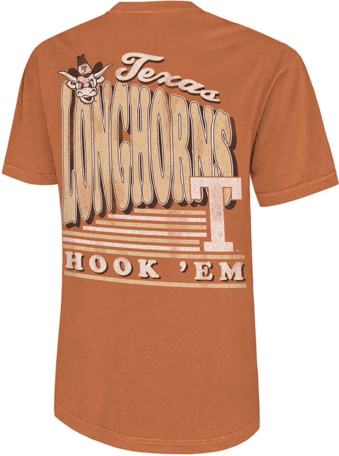 The Victory Men's University of Texas Hook Em Comfort Colors Graphic T-shirt - view number 3