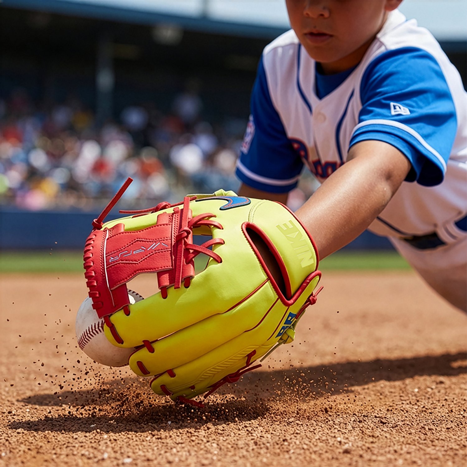 Nike 10.5 in Youth Vapor Ronald Acuna Fielding Baseball Glove - view number 6