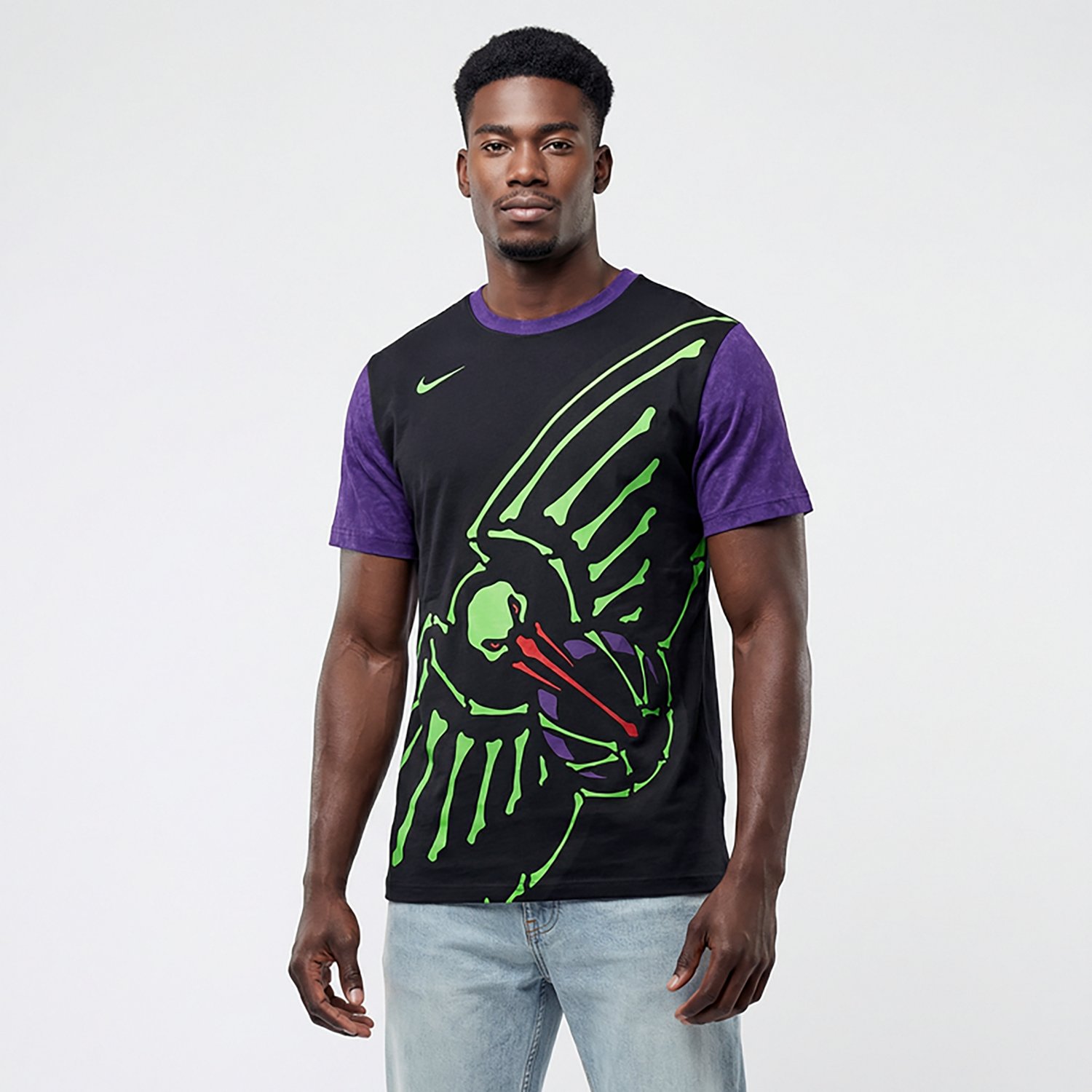 Nike Men's New Orleans Pelicans City Edition Oversize Logo Max 90 T-shirt - view number 2