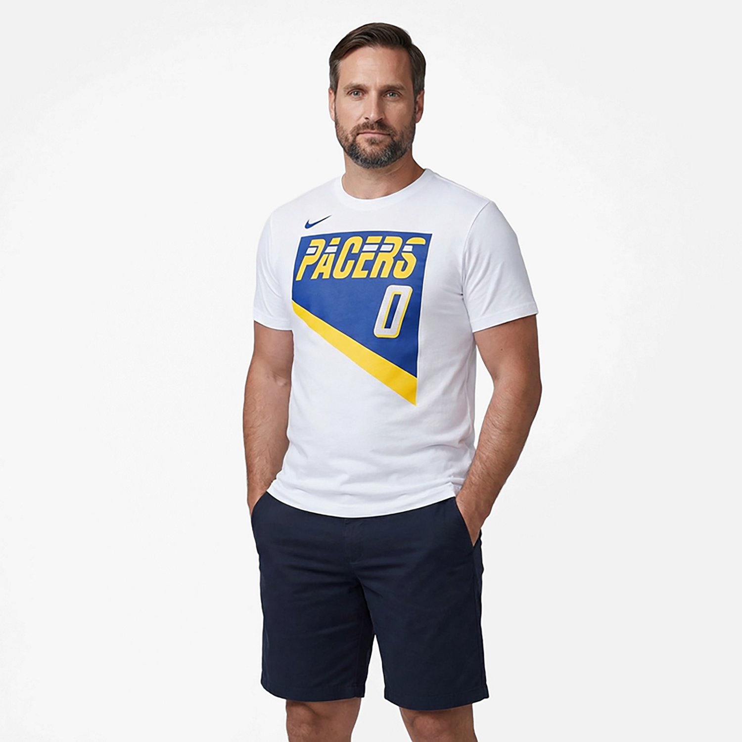 Nike Men's Indiana Pacers Tyrese Haliburton #0 Essentials City Edition T-shirt - view number 2