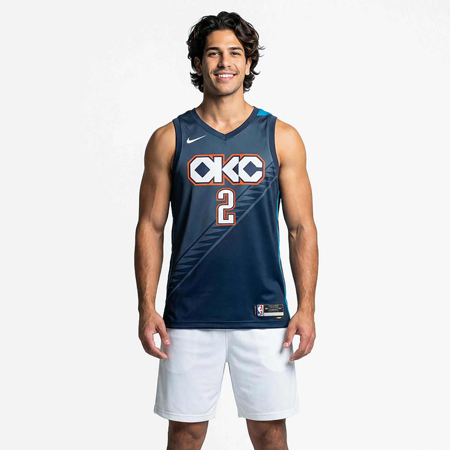 Nike Men's Oklahoma City Thunder Shai Gilgeous-Alexander Swingman City Edition Jersey - view number 2