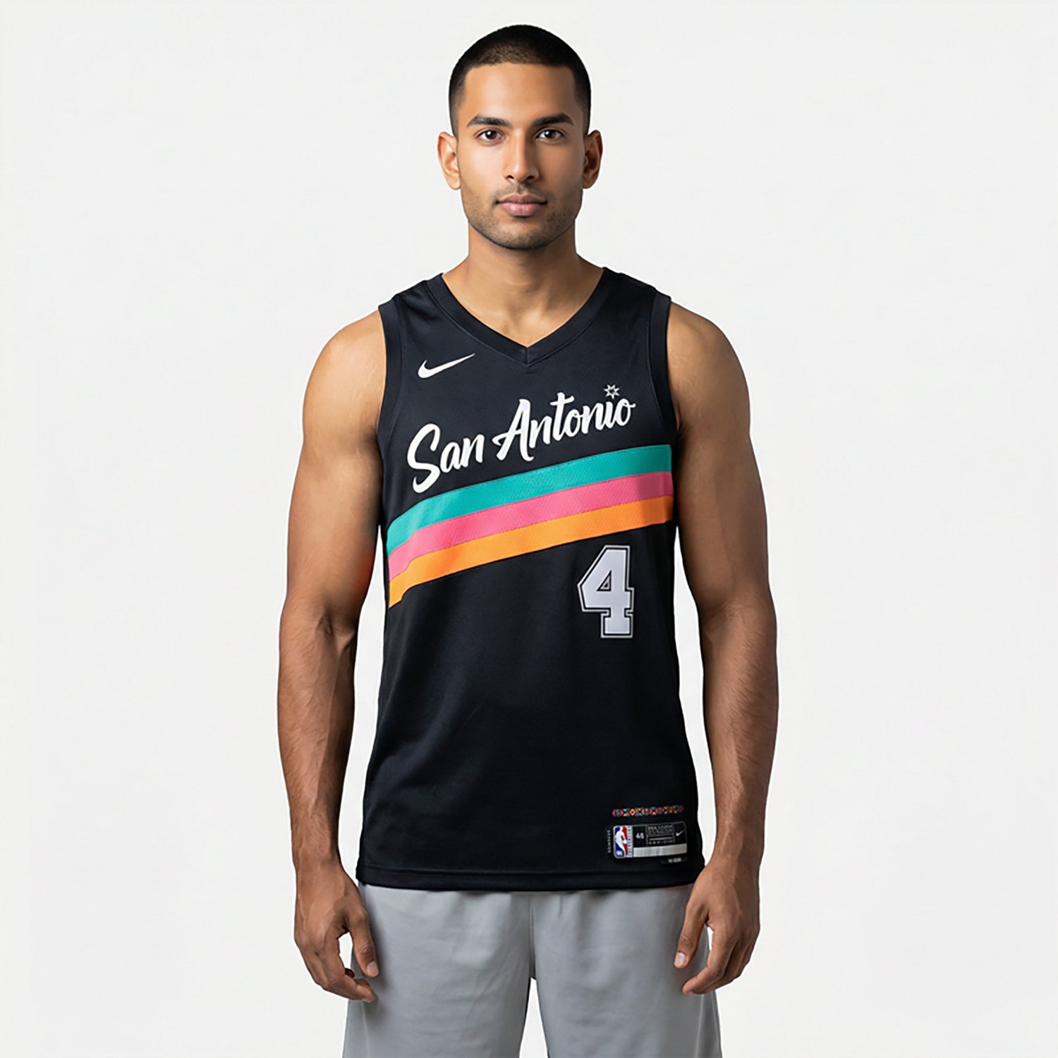 Nike Men's San Antonio Spurs De'Aaron Fox City Edition '25 Player Name & Number Jersey - view number 2