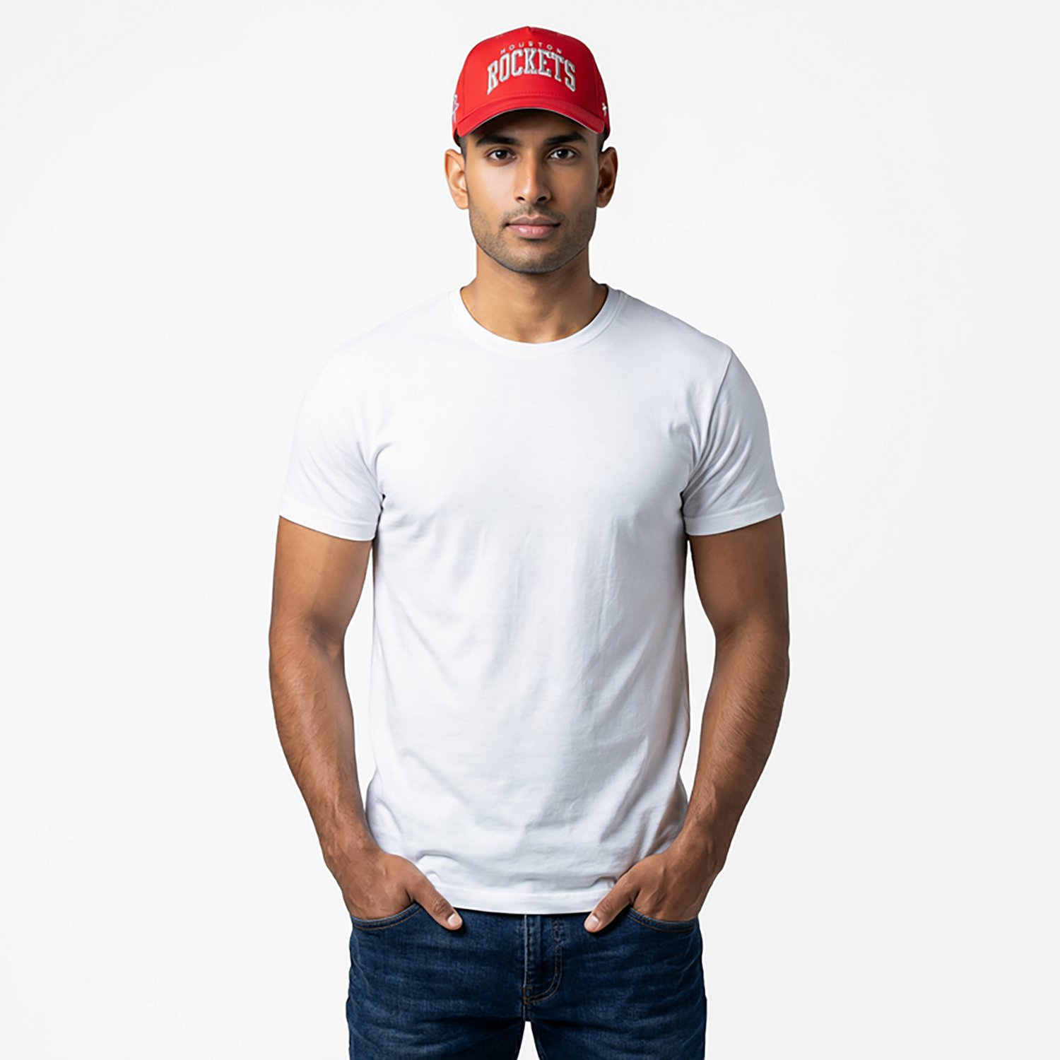 47B Men's Rockets Block Arch Hitch Cap