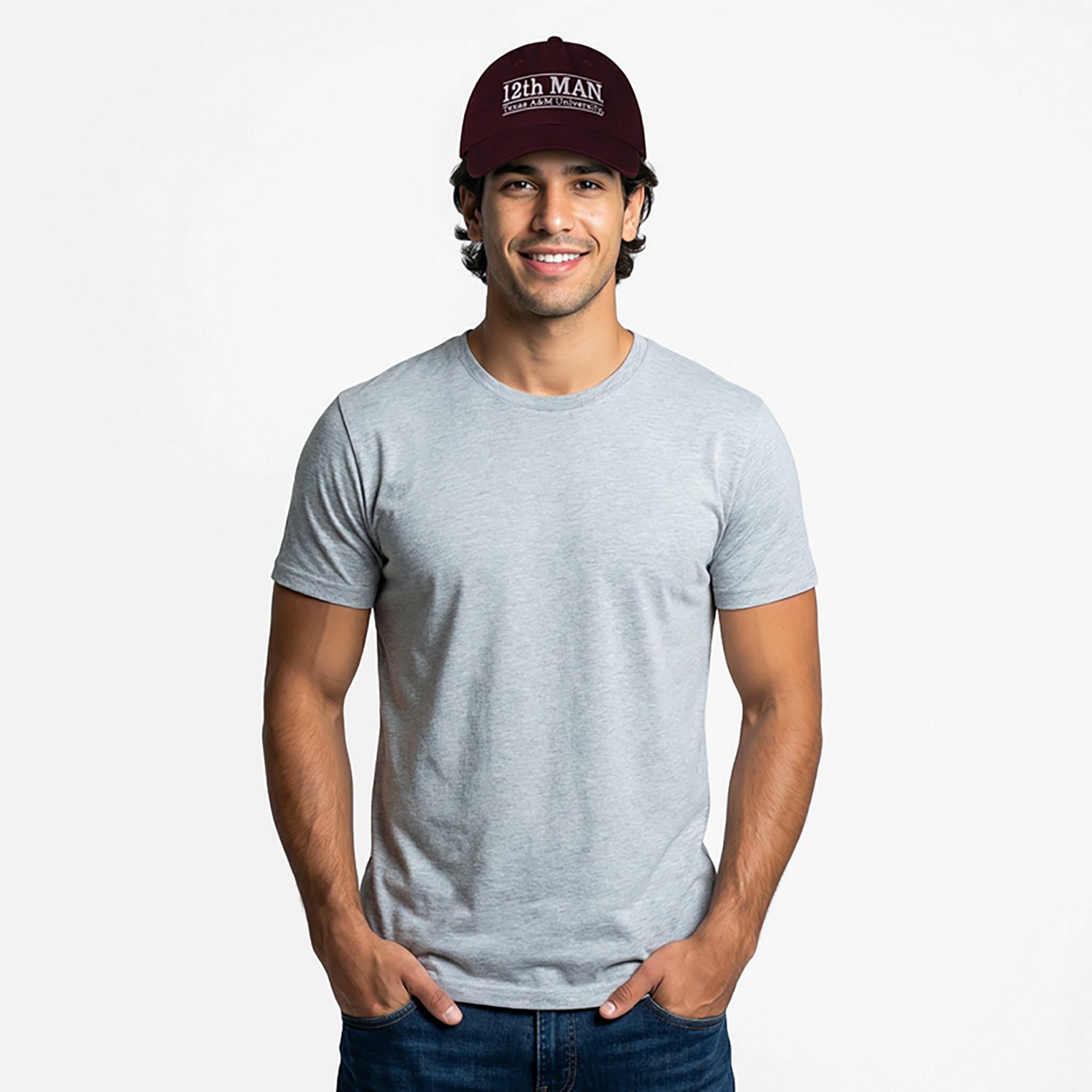The Game Adults' Texas A&M Aggies 12th Man Twill Game Bar Cap - view number 2