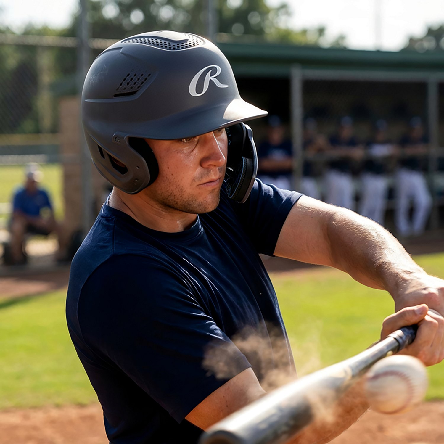 Rawlings Men's RX2 Reversible Jawguard Helmet - view number 8