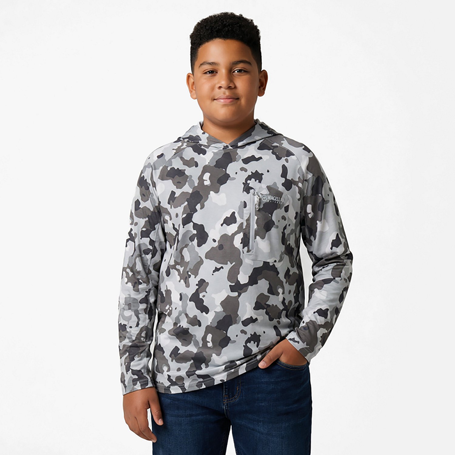 Magellan Boys' Shore & Line Camo Hoodie - view number 2