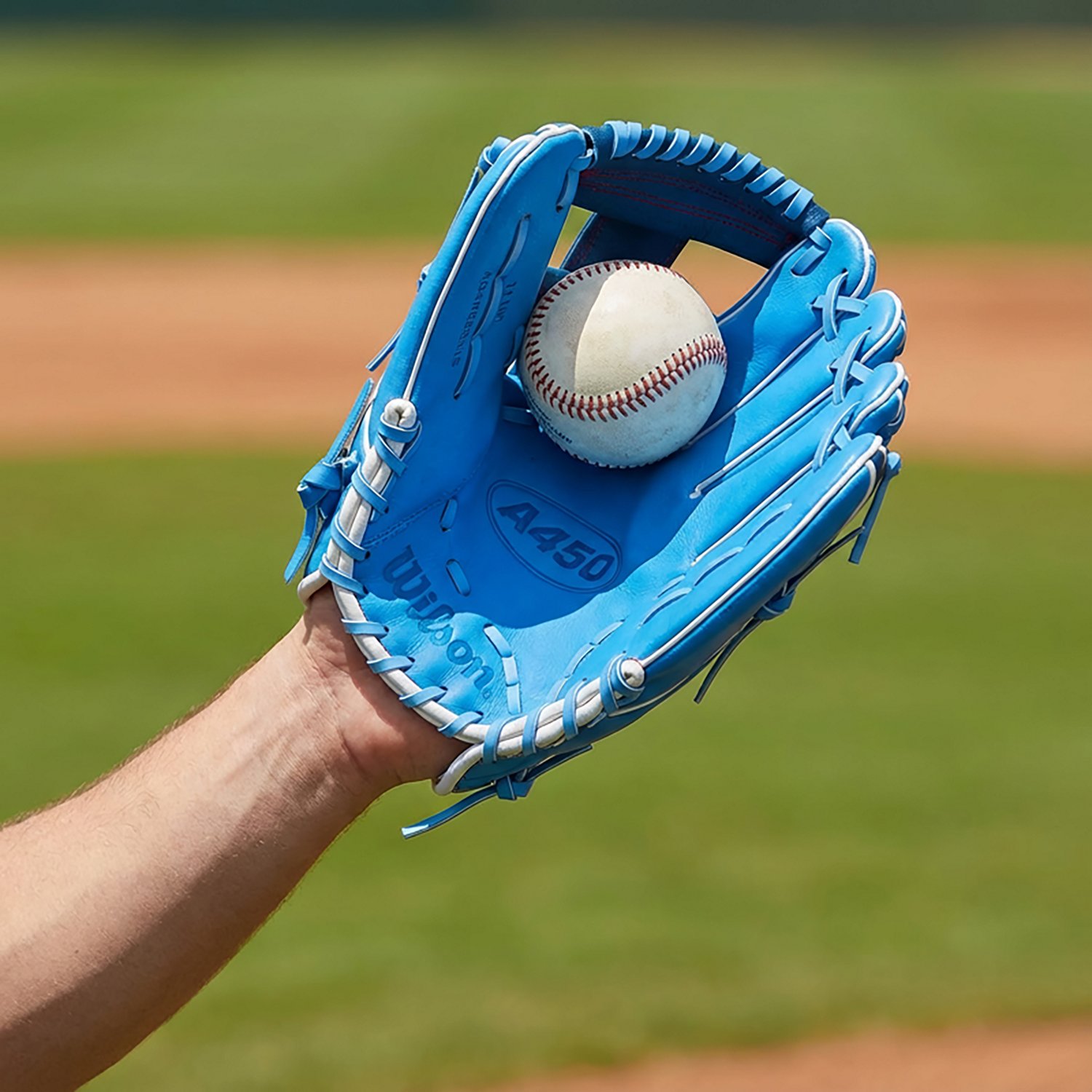 Wilson 11.5 in Youth A450 Fielding Baseball Glove - view number 5