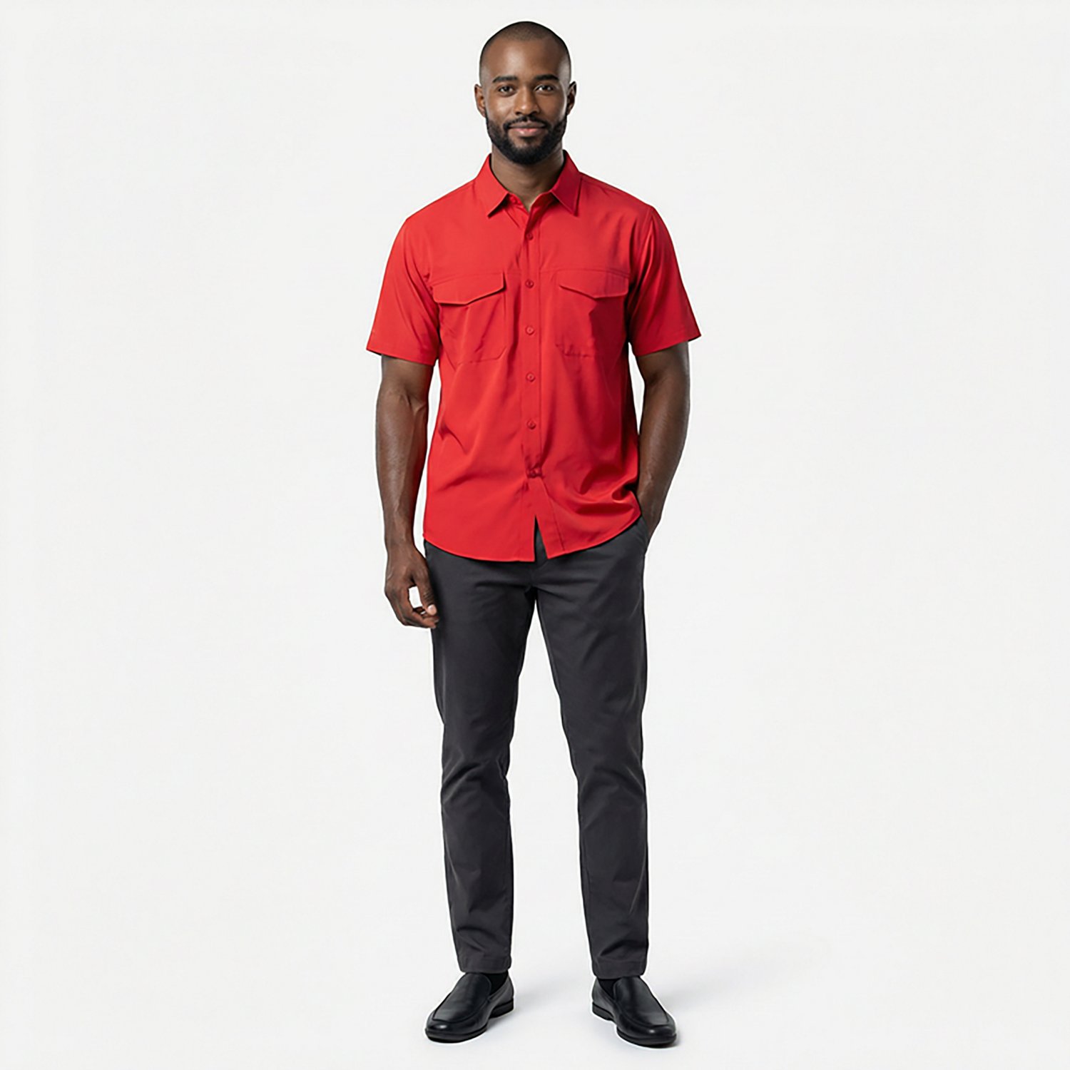 Antigua Men's Houston Texans Gameday Scatter Print Fishing Shirt