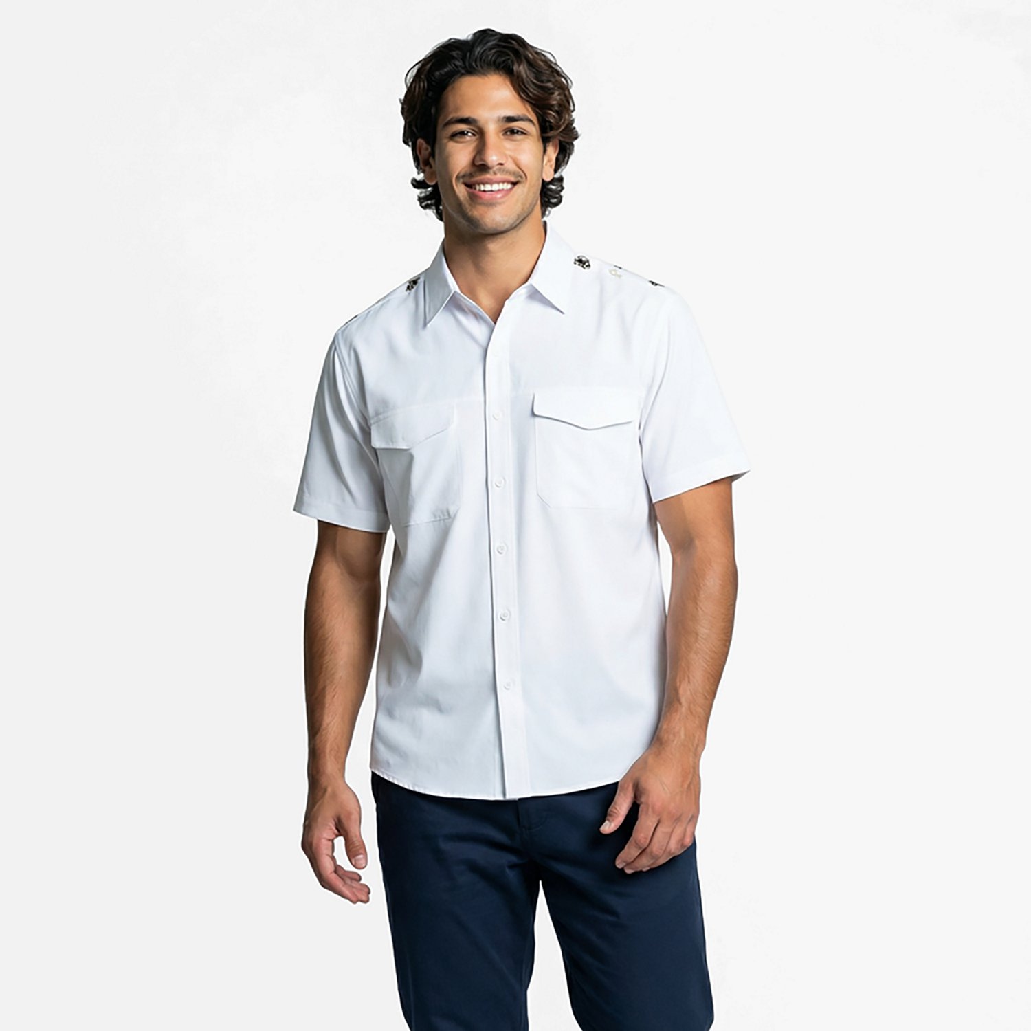 Antigua Men's New Orleans Saints Gameday Scatter Print Fishing Shirt - view number 2