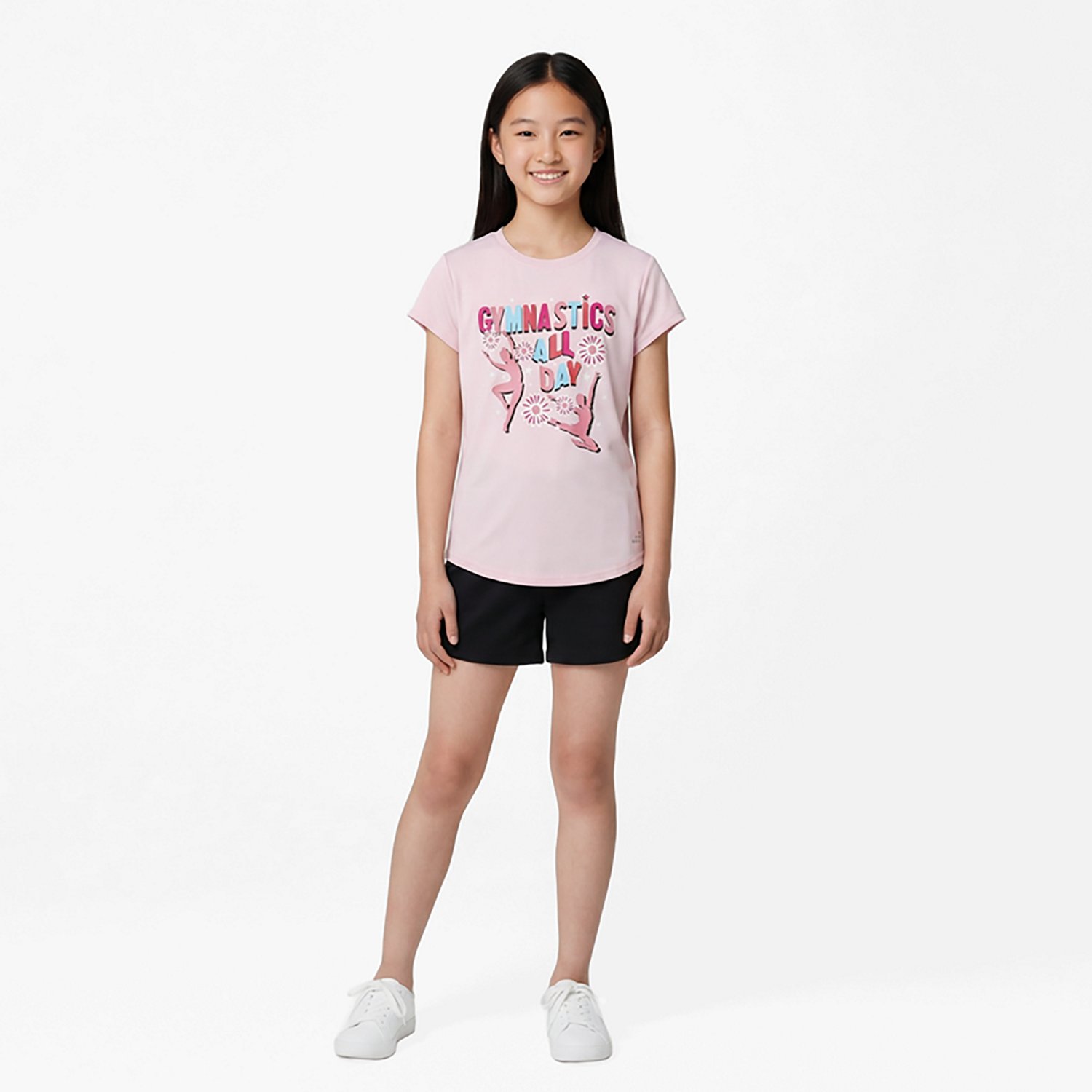 BCG Girls' Training Turbo Floral Gym Tee