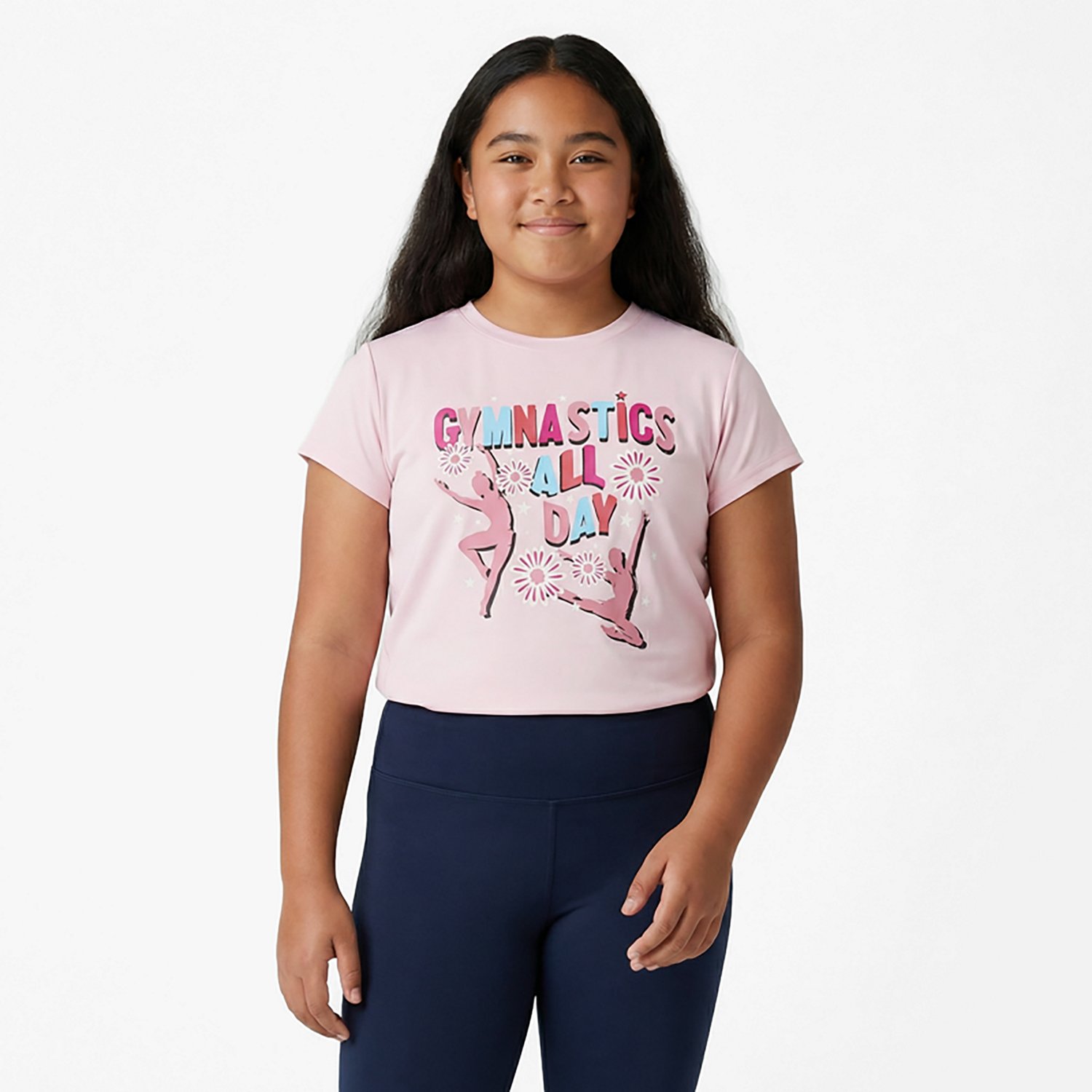 BCG Girls' Training Turbo Floral Gym Tee - view number 2