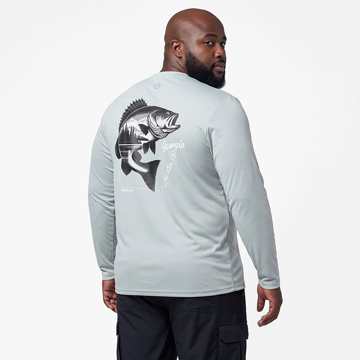 Magellan Outdoors Men's Local State Georgia Graphic Crew Long Sleeve T-shirt - view number 2