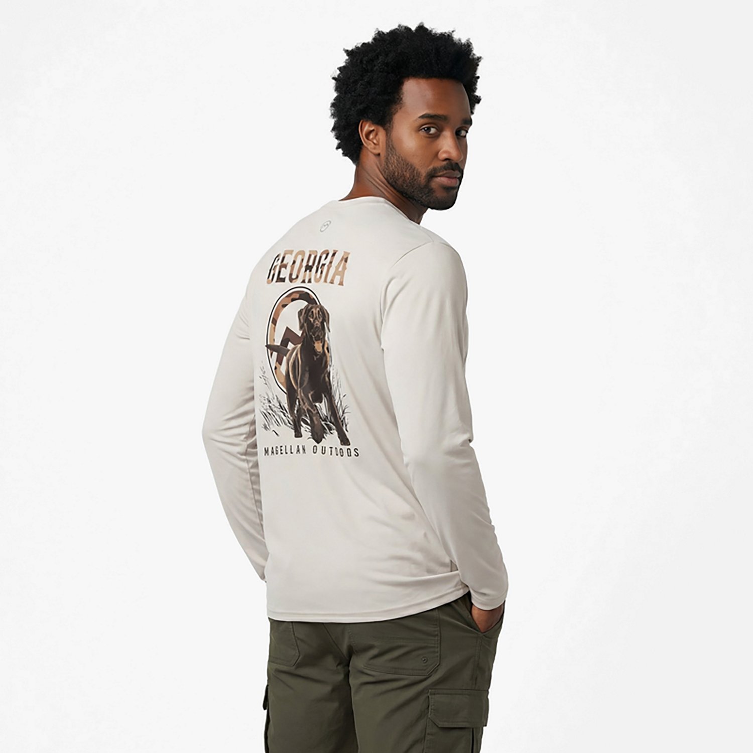 Magellan Outdoors Men's Local State Georgia Graphic Crew Long Sleeve T-shirt - view number 2