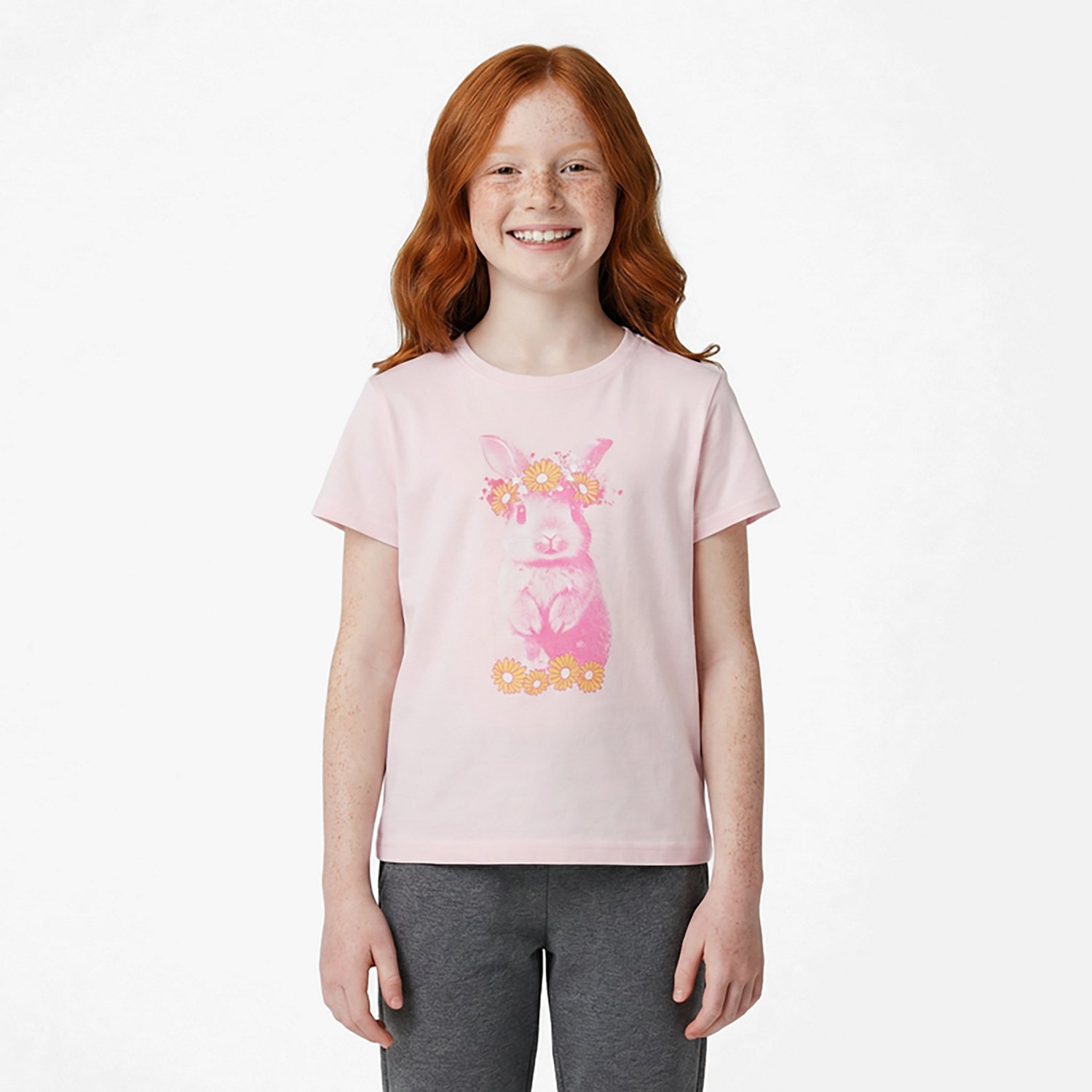 BCG Girls' Lifestyle Cotton Daisy Bunny T-shirt - view number 2