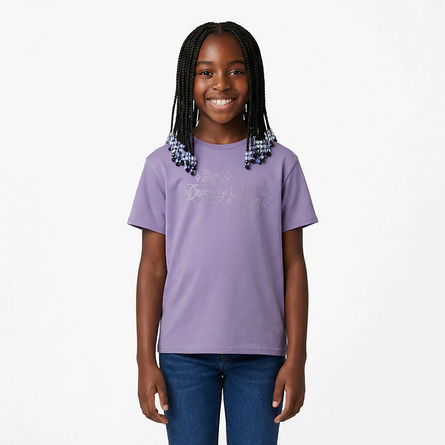 BCG Girls' Lifestyle Cotton Boxy Dreamy Mood T-shirt - view number 2