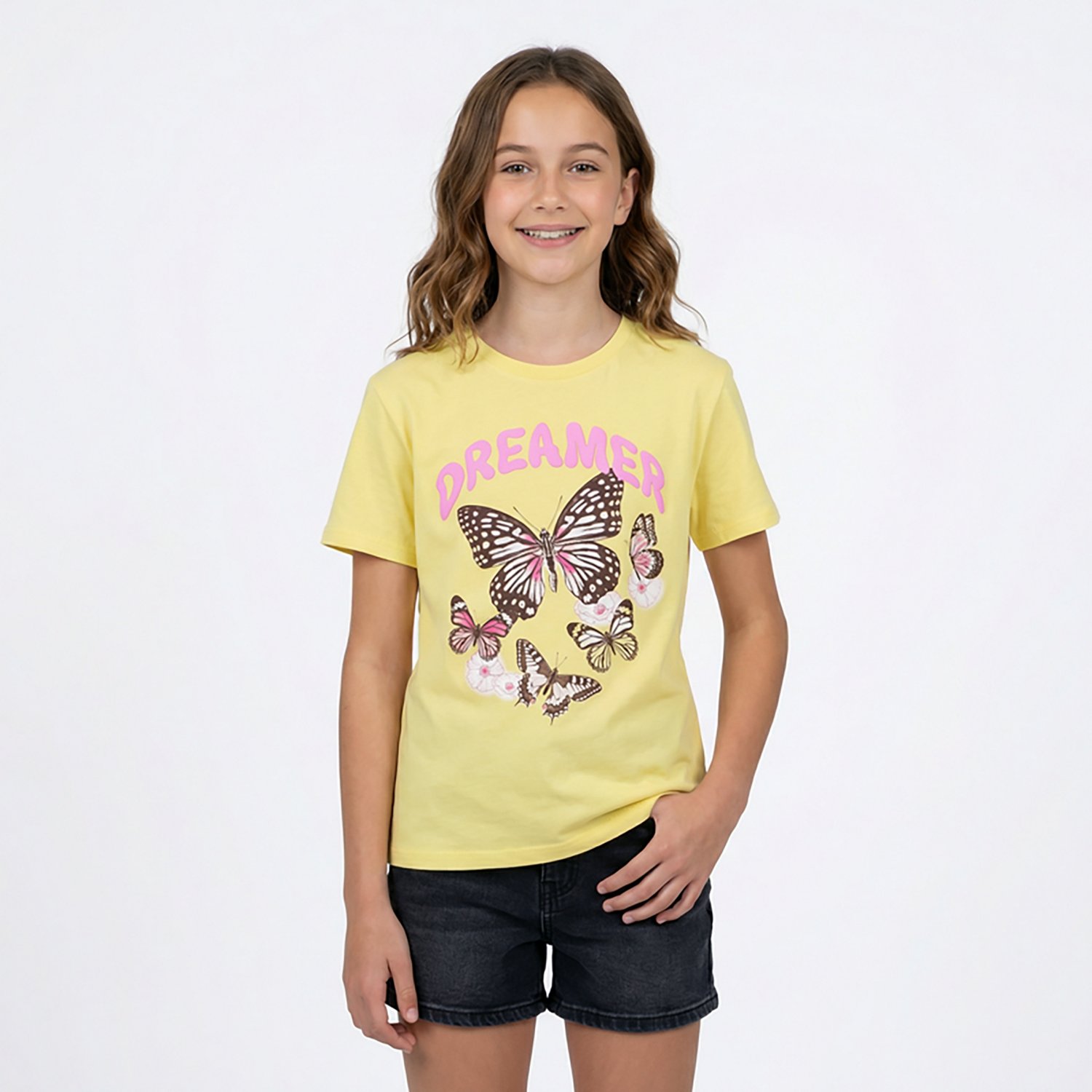 BCG Girls' Cotton Boxy Graphic T-shirt - view number 2