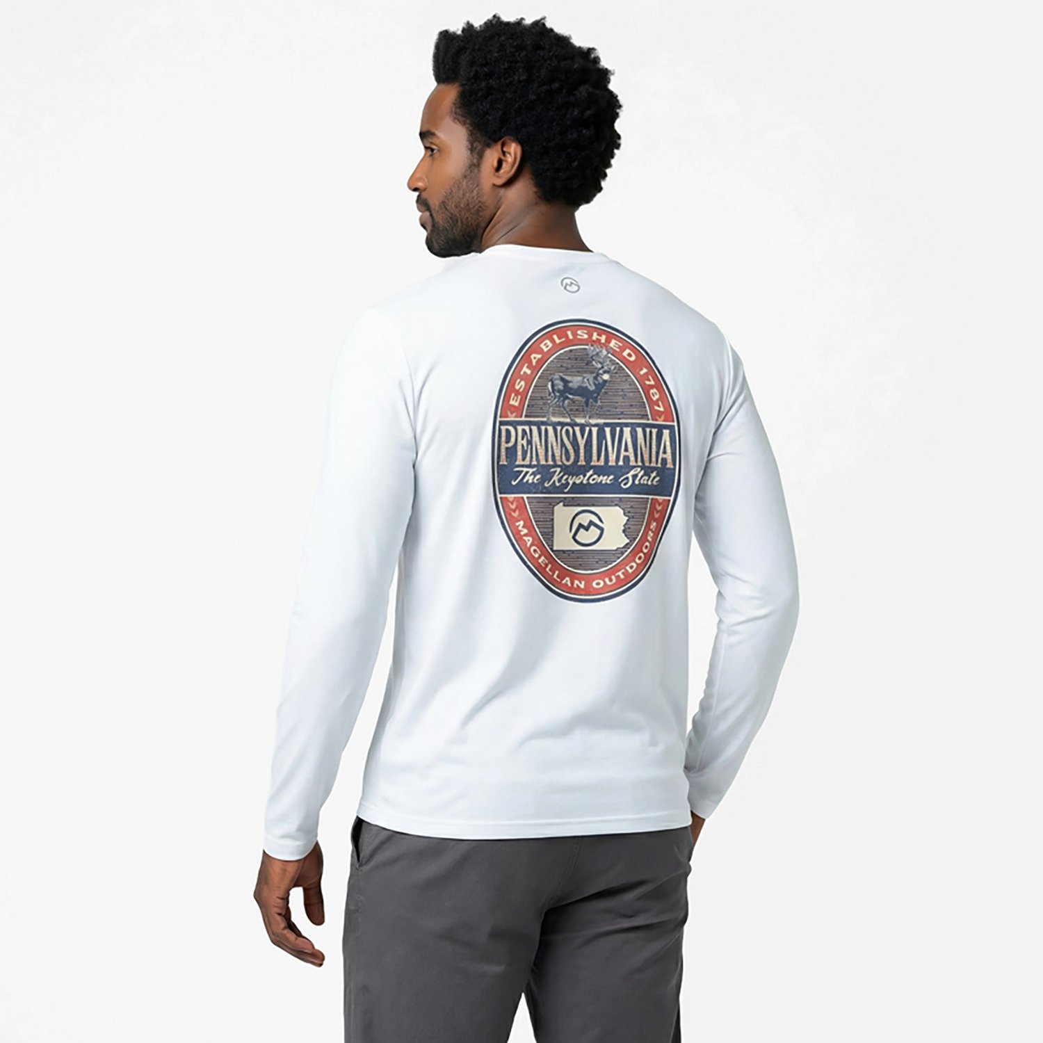 Magellan Outdoors Men's Local State Pennsylvania Graphic Crew Long Sleeve T-shirt - view number 2