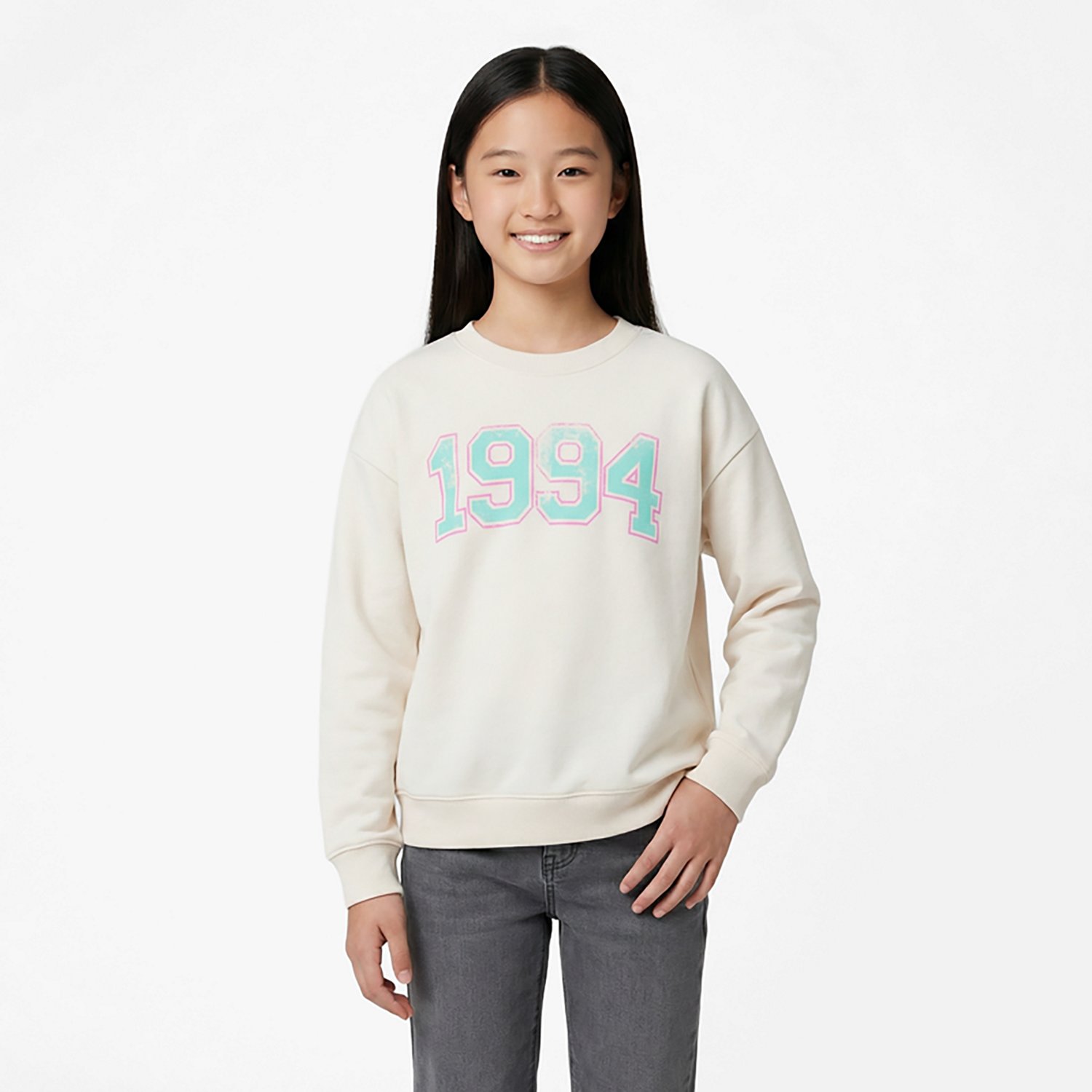 BCG Girls' Drop Shoulder Long Sleeve Graphic T-shirt - view number 2