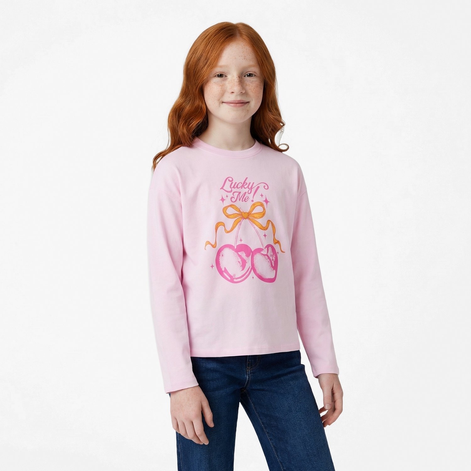 BCG Girls' Drop Shoulder Long Sleeve Graphic T-shirt - view number 2