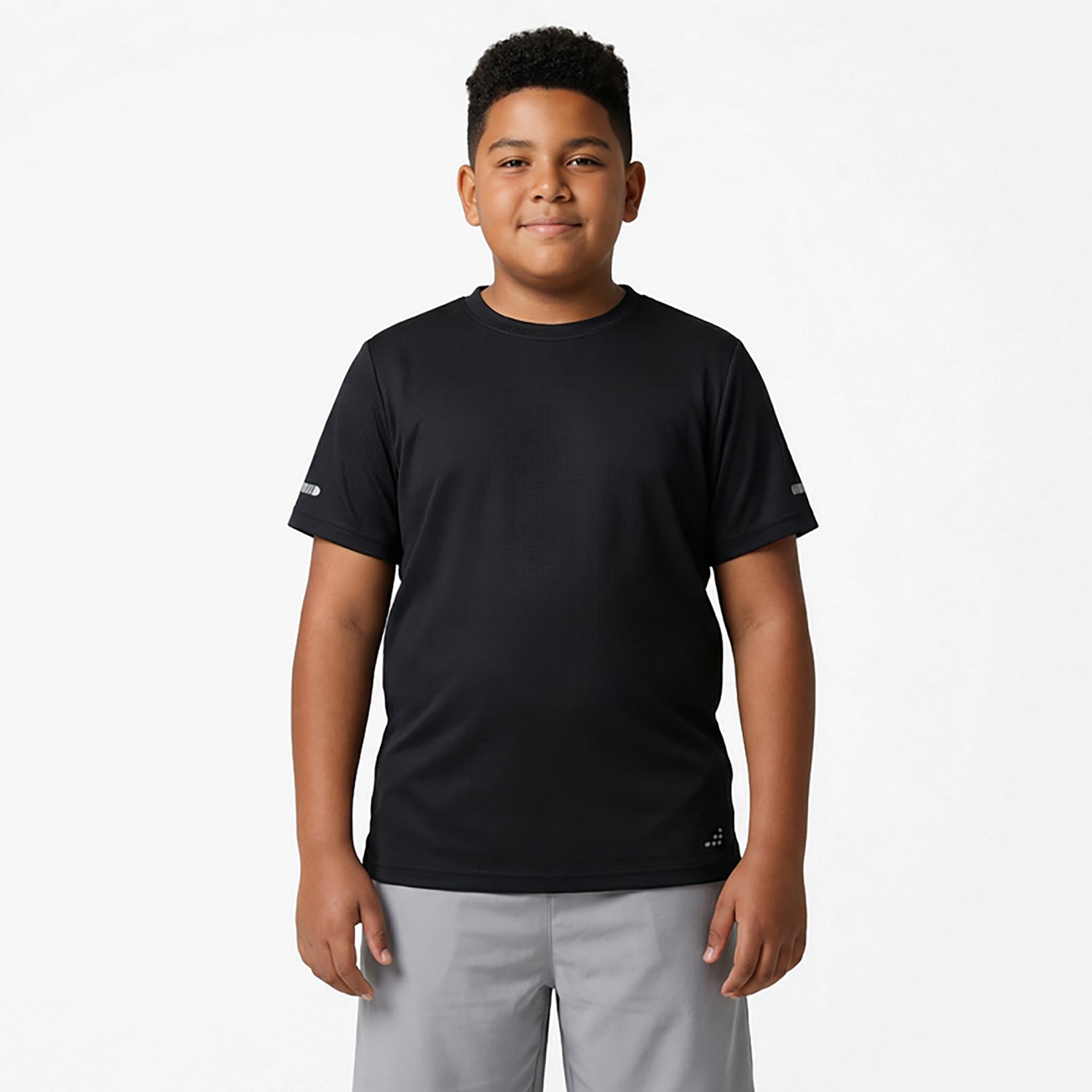 BCG Boys' Run Grid Mesh Spring Short Sleeve T-shirt - view number 2