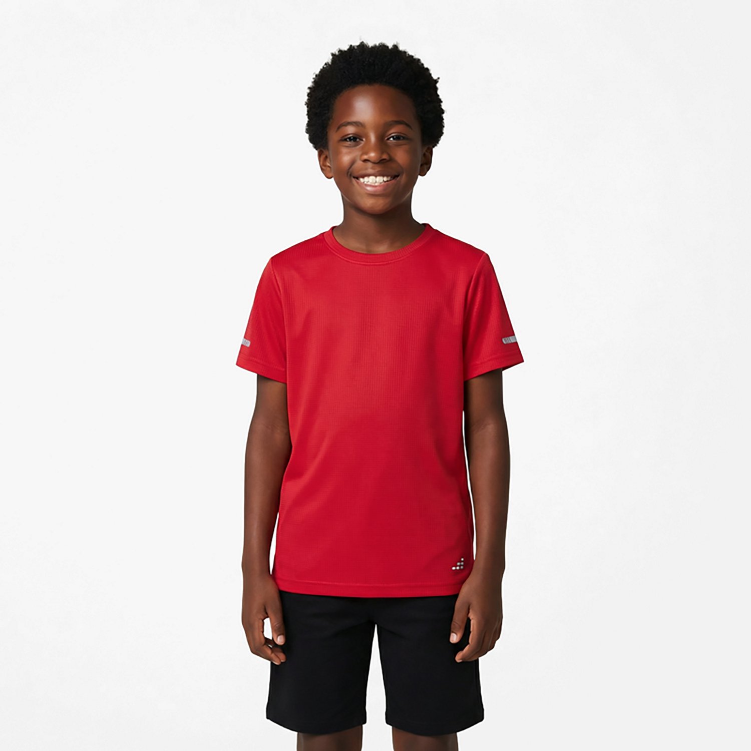 BCG Boys' Run Grid Mesh Spring Short Sleeve T-shirt - view number 2