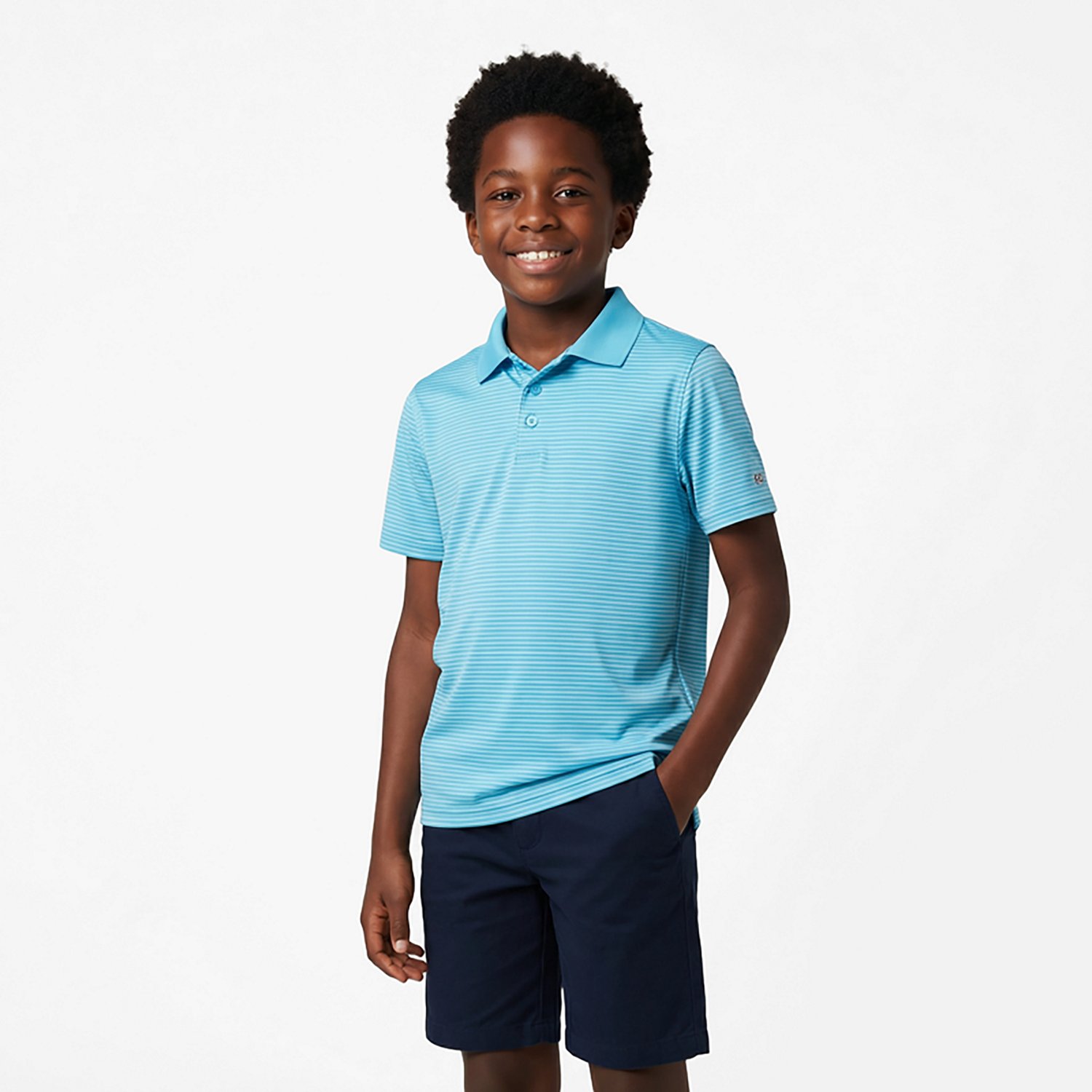 BCG Boys' Golf Striped Polo Shirt - view number 2