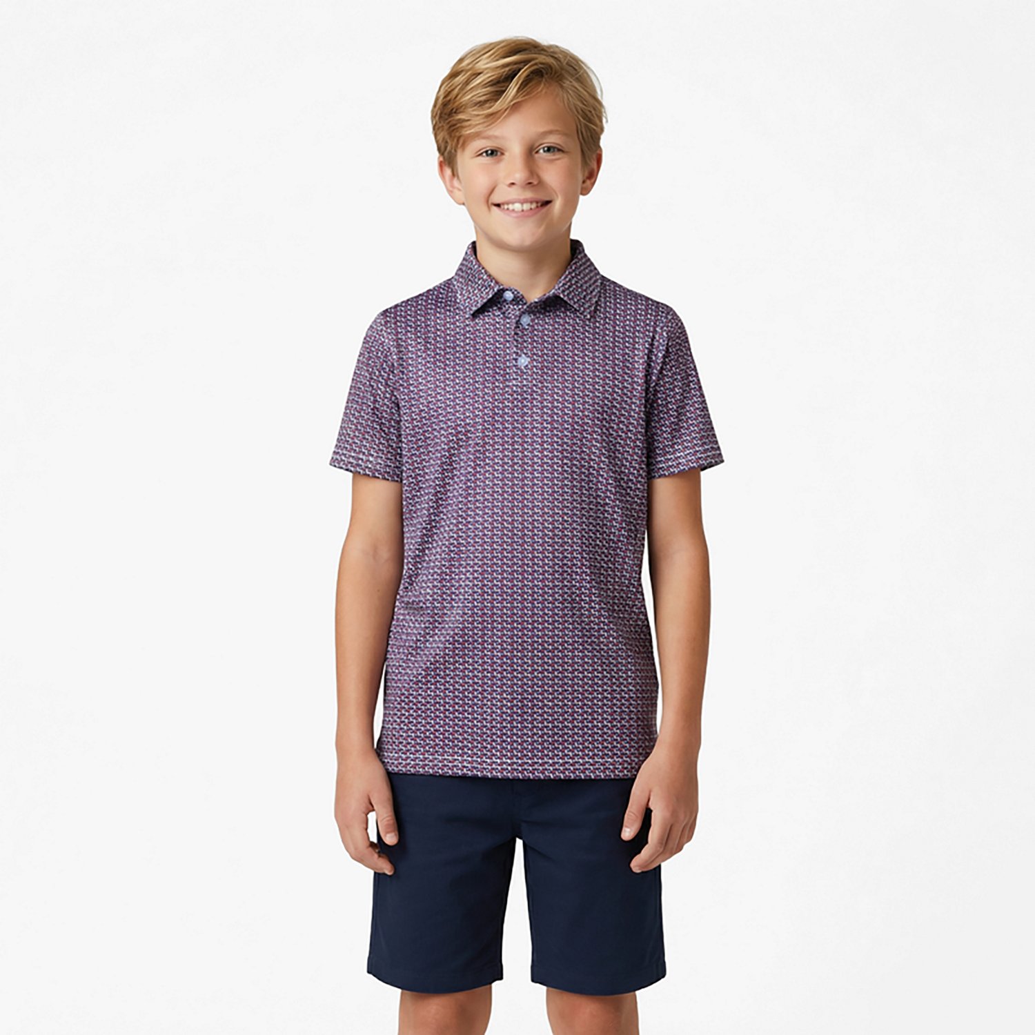 BCG Boys' Golf Texas Flag Print Polo Shirt - view number 2