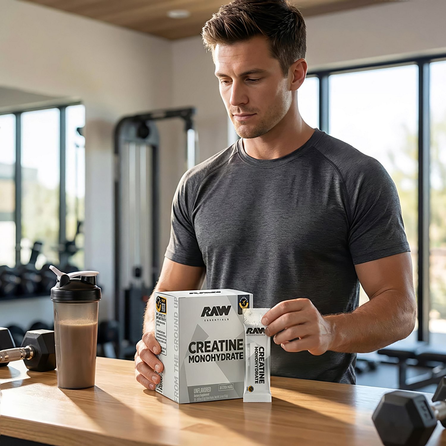 RAW Unflavored Creatine Powder 30-Pack - view number 3